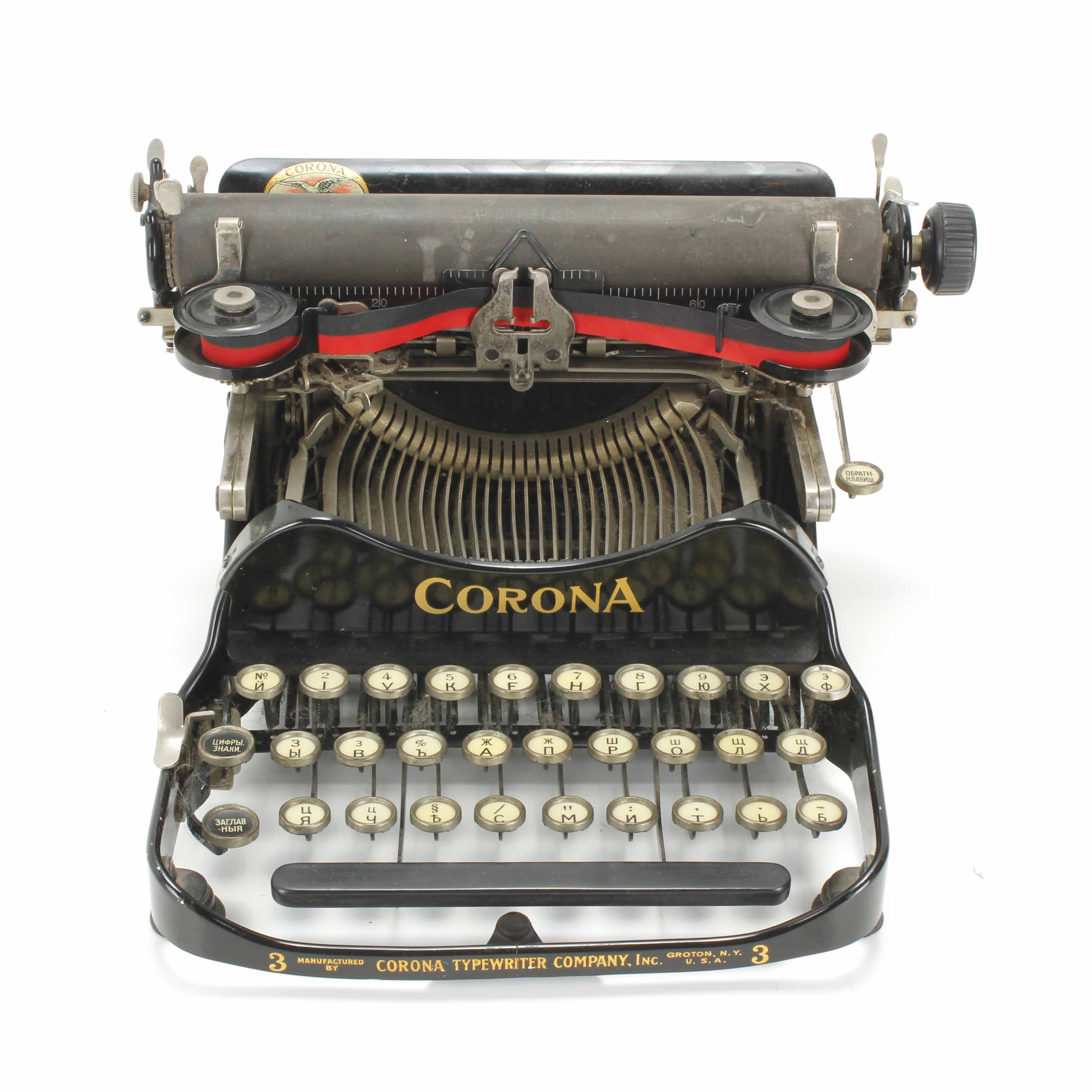 MÁQUINA DE ESCRIBIR CORONA 3, ESTADOS UNIDOS, 1926.