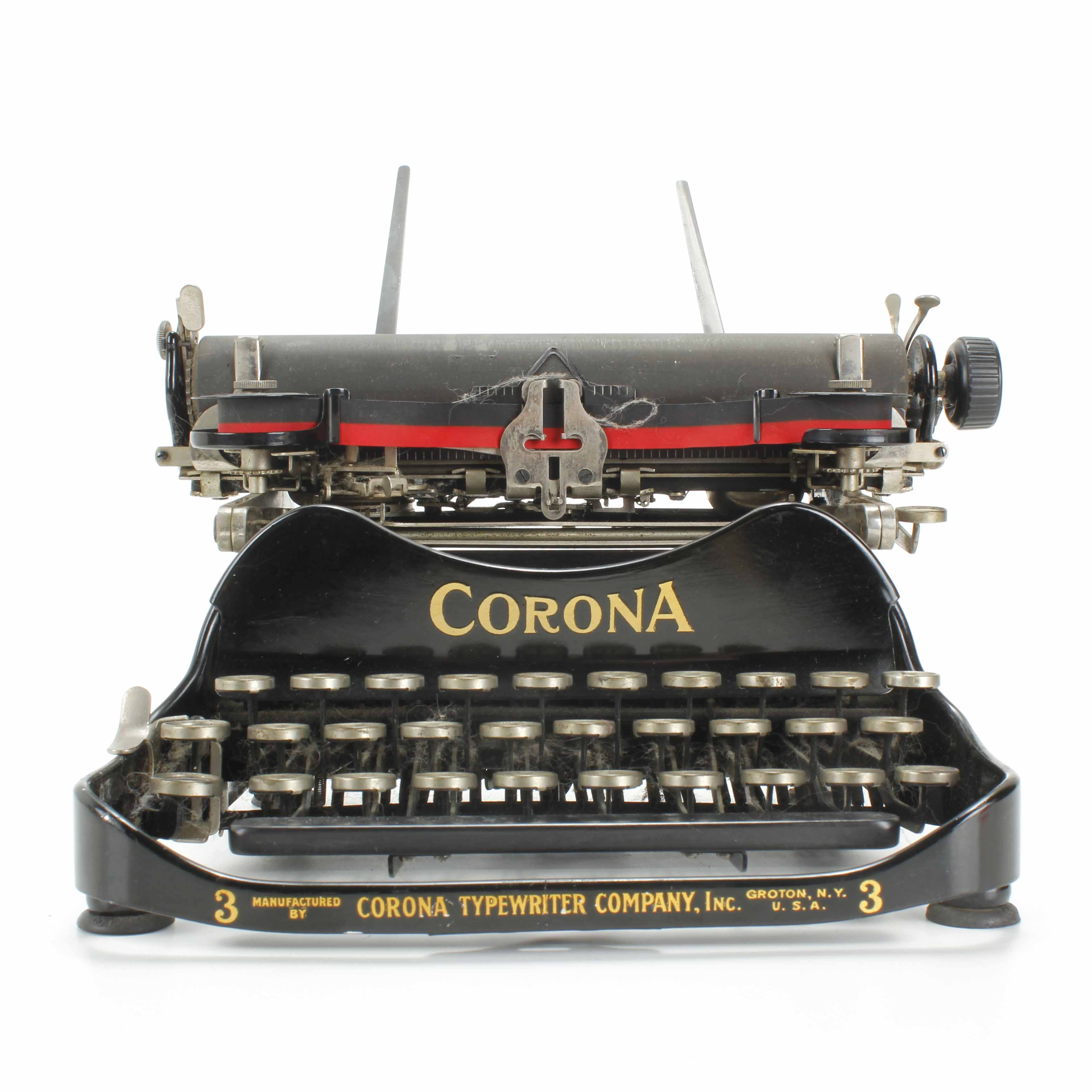 MÁQUINA DE ESCRIBIR CORONA 3, ESTADOS UNIDOS, 1926.