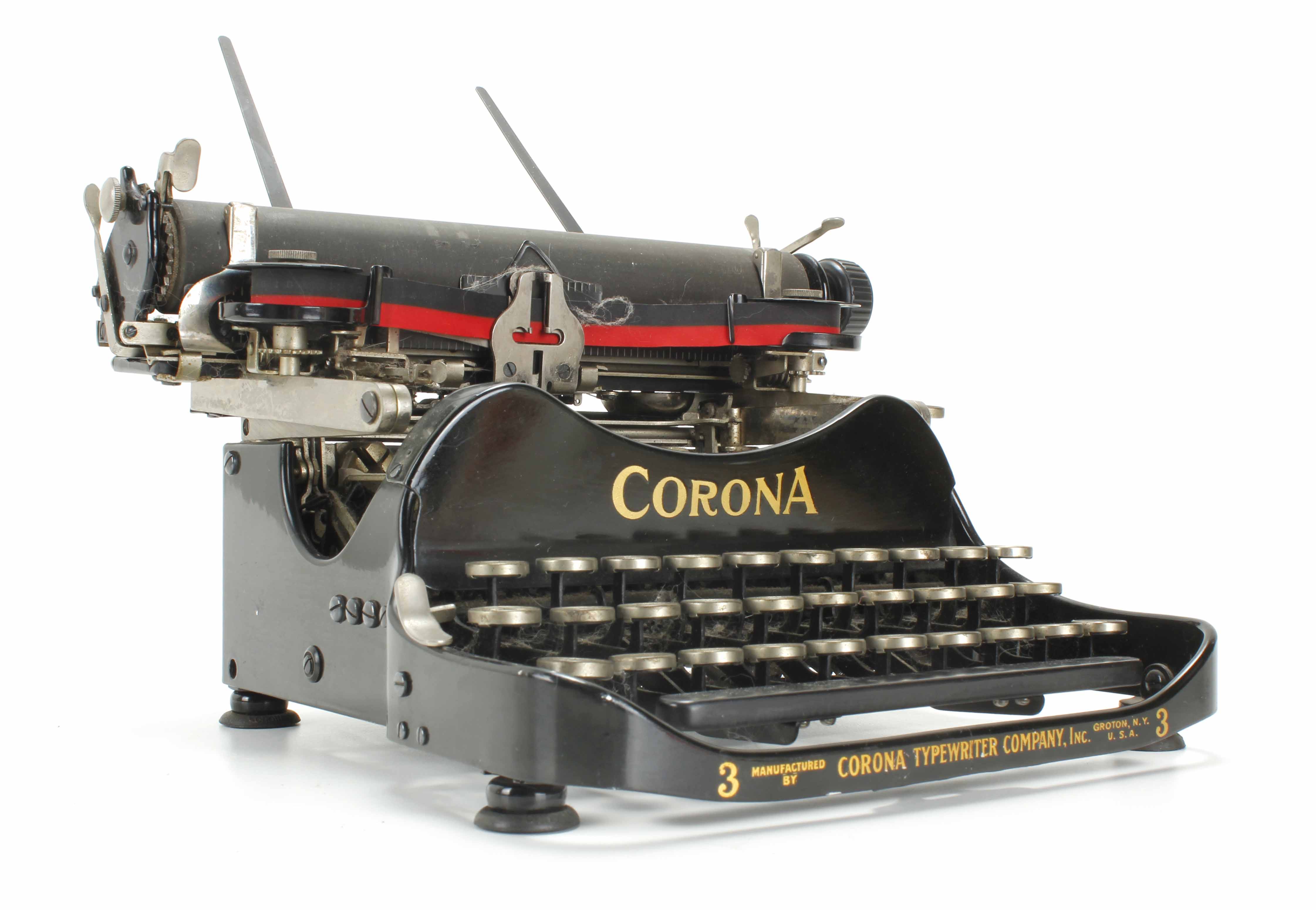 MÁQUINA DE ESCRIBIR CORONA 3, ESTADOS UNIDOS, 1926.