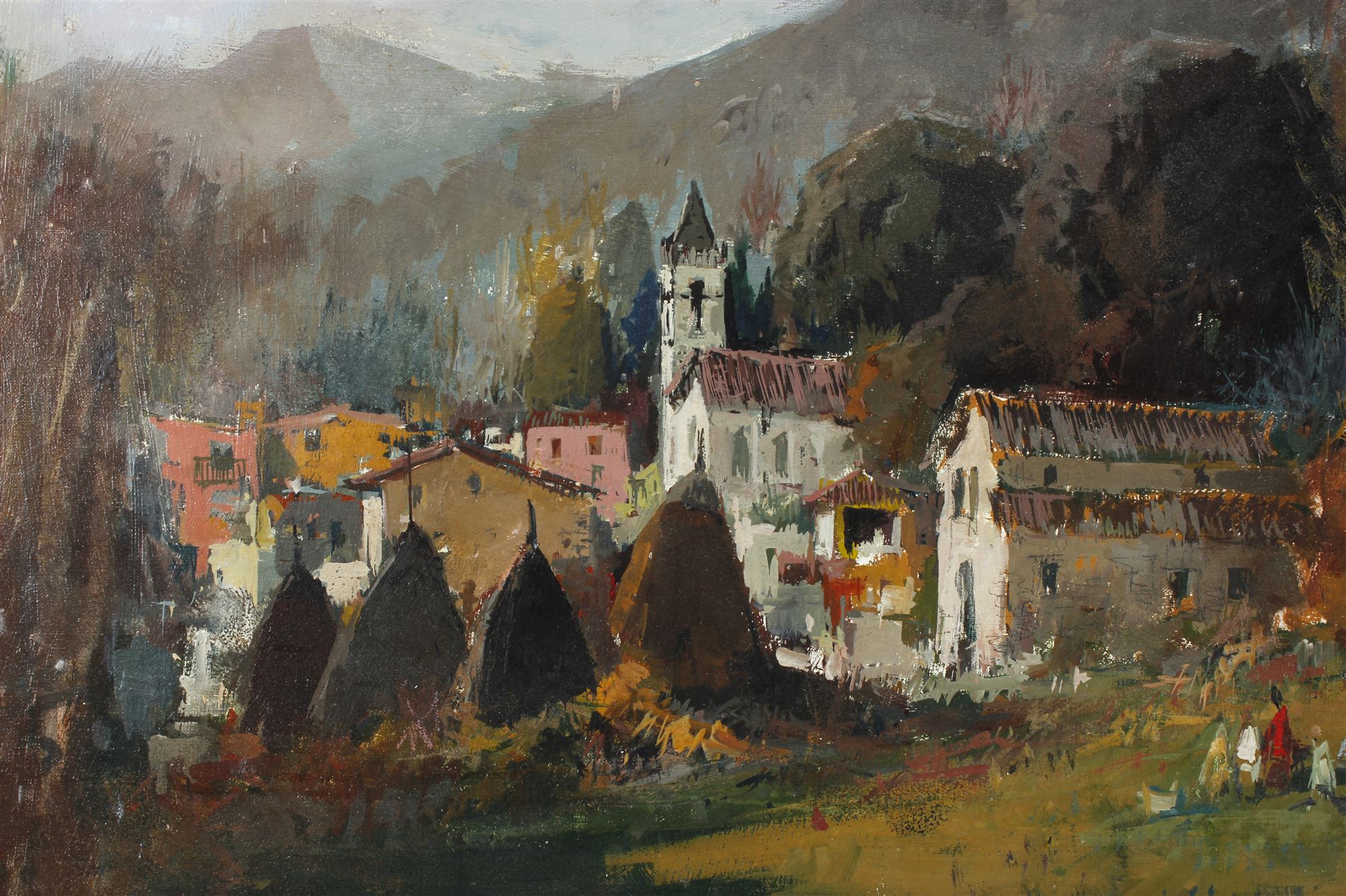 JOAN DE PALAU (1919-1991). "VISTA RURAL".