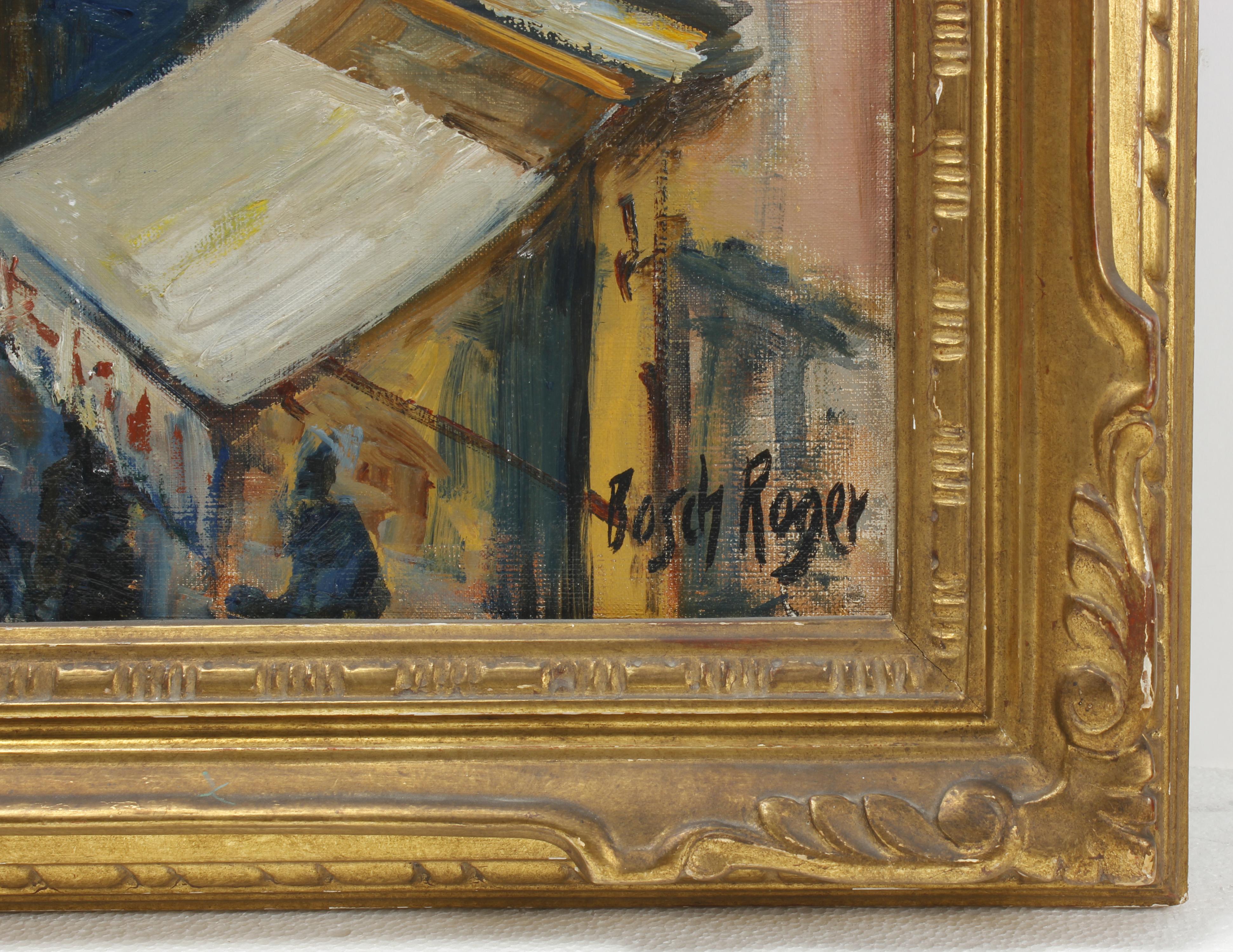 EMILI BOSCH ROGER (1894-1980). "MERCADO" Y "VISTA RURAL", 1