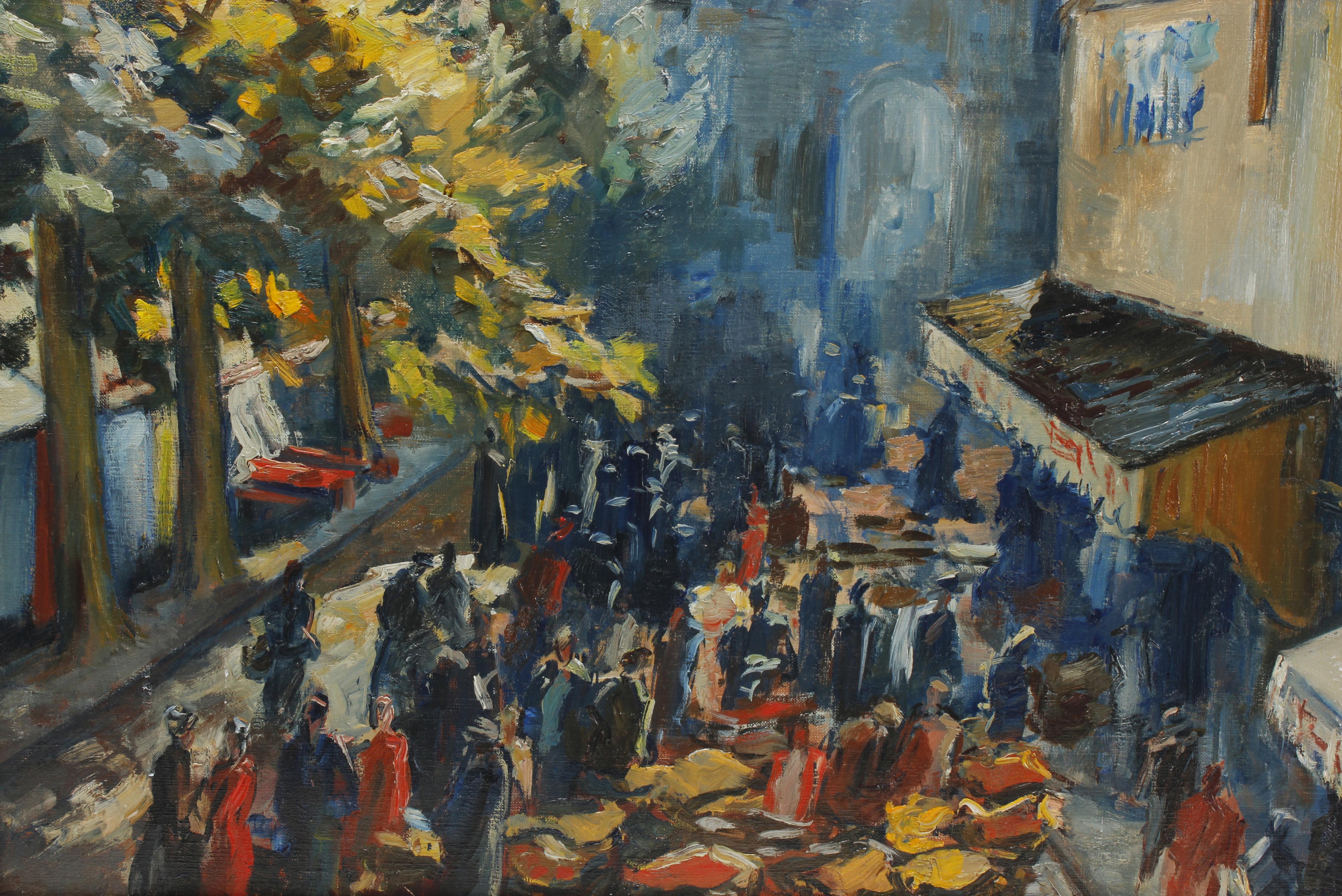 EMILI BOSCH ROGER (1894-1980). "MERCADO" Y "VISTA RURAL", 1