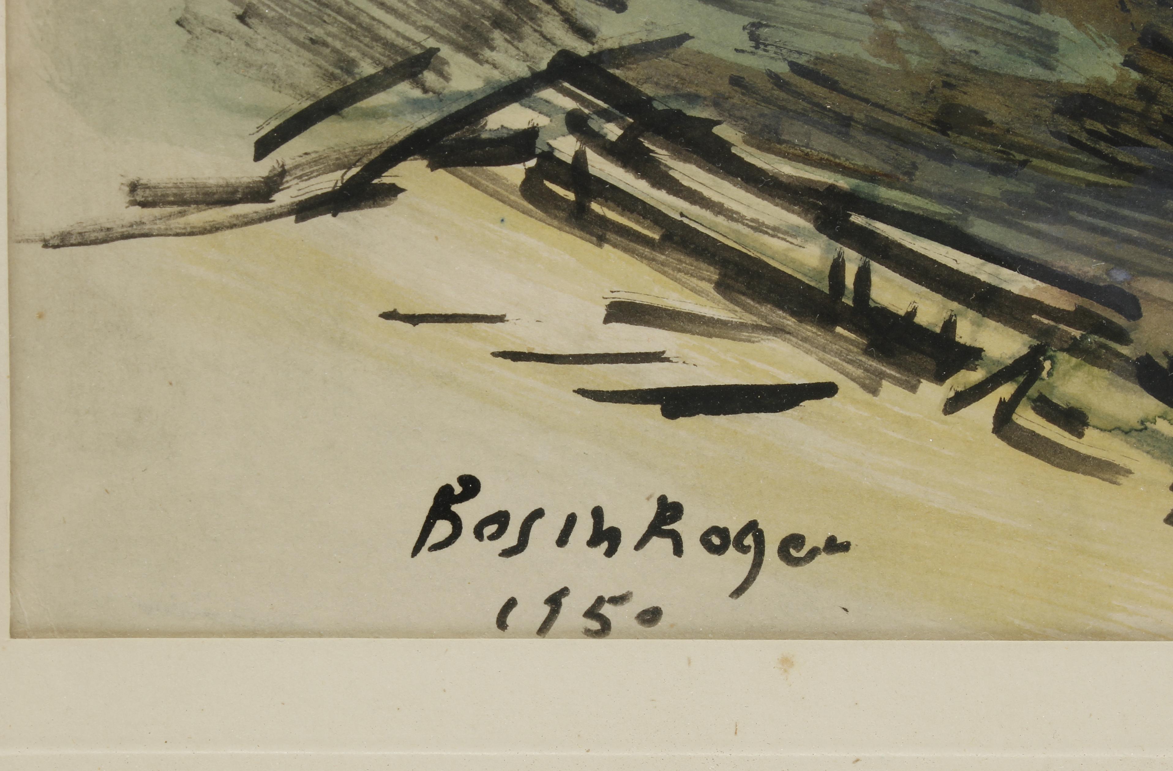 EMILI BOSCH ROGER (1894-1980). "MERCADO" Y "VISTA RURAL", 1