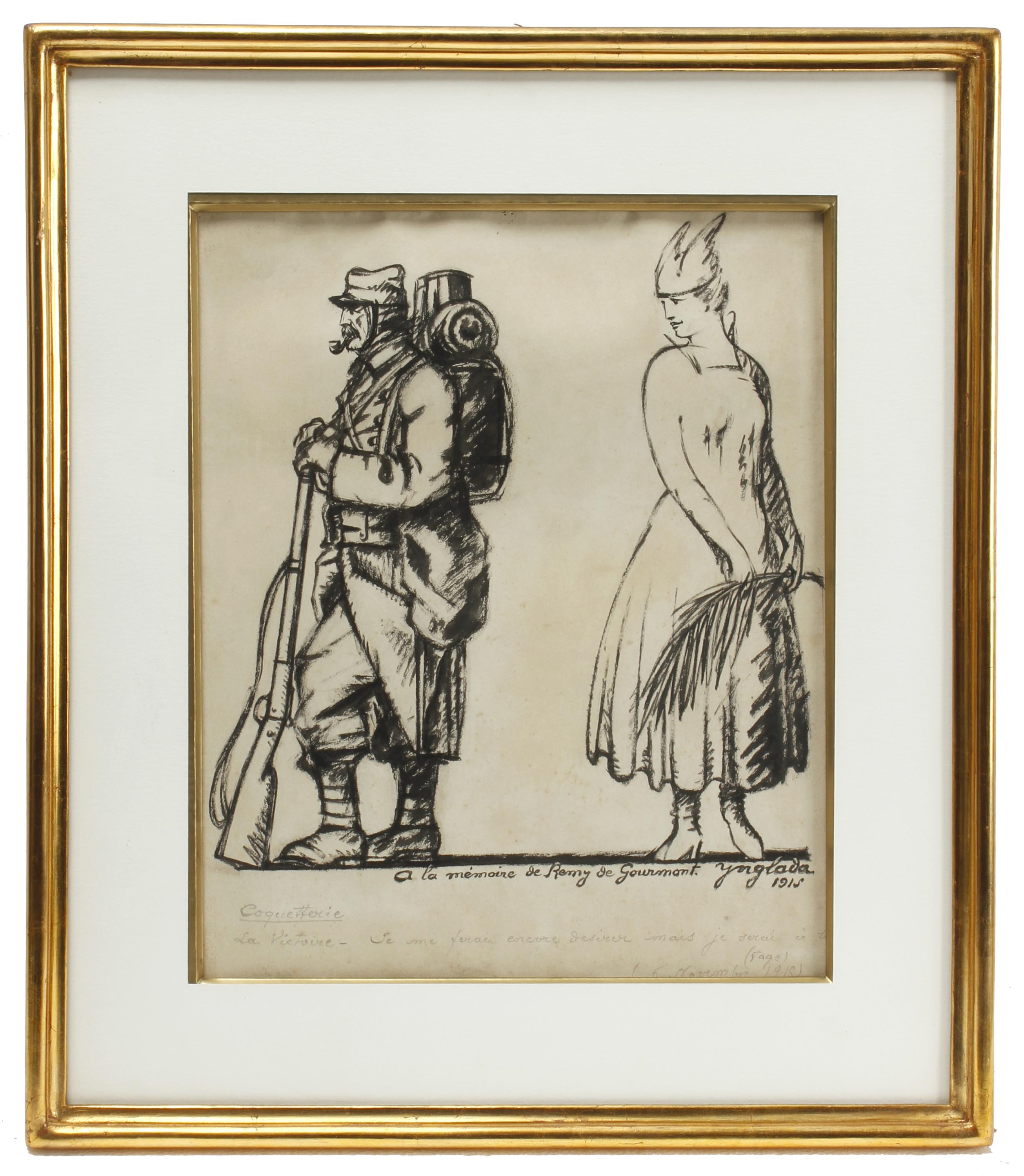 PERE YNGLADA Y SALLENT (1881-1958). "COQUETTERIE (COQUETERÍ