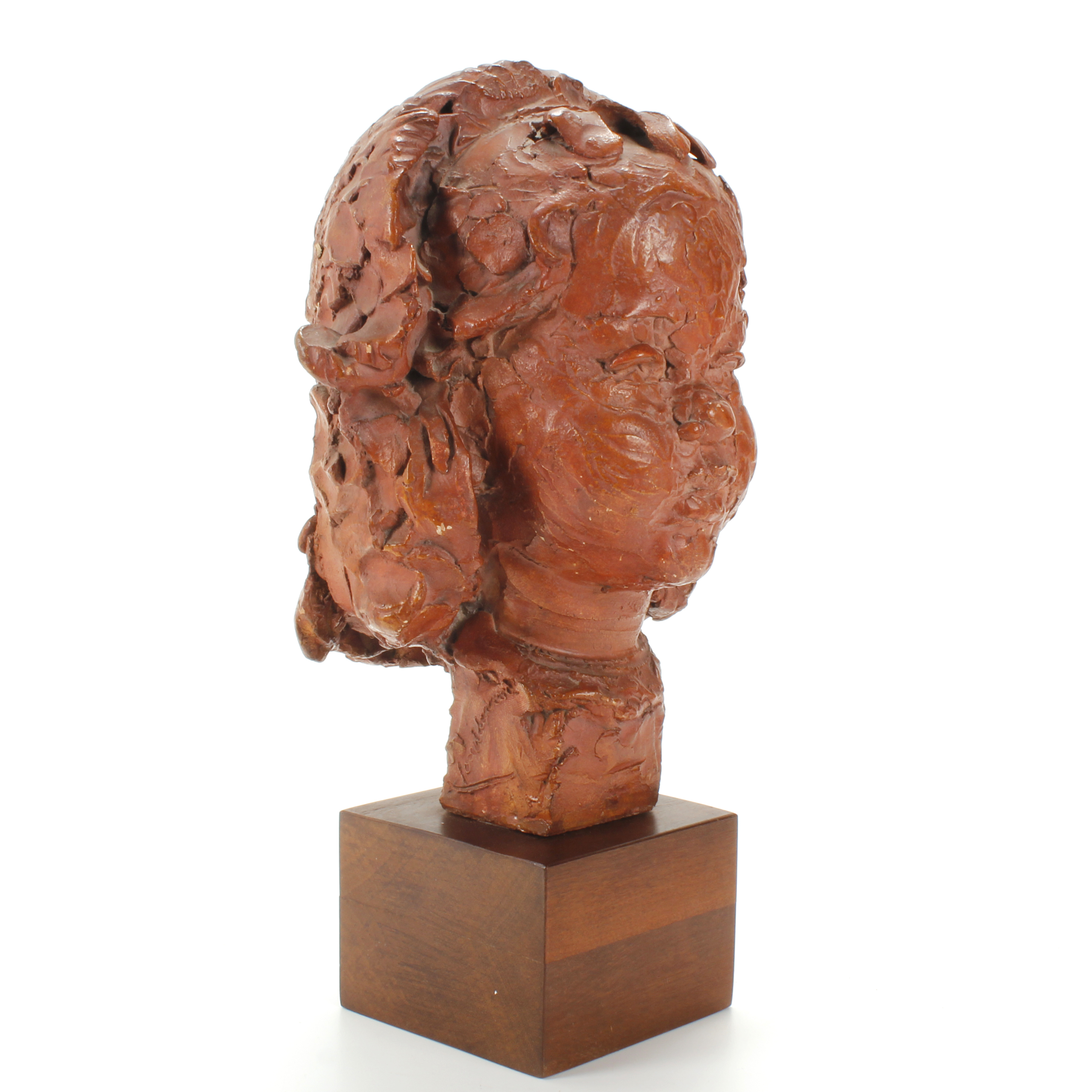 ESCUELA CATALANA, MED. SIGLO XX. "BUSTO DE NIÑA".