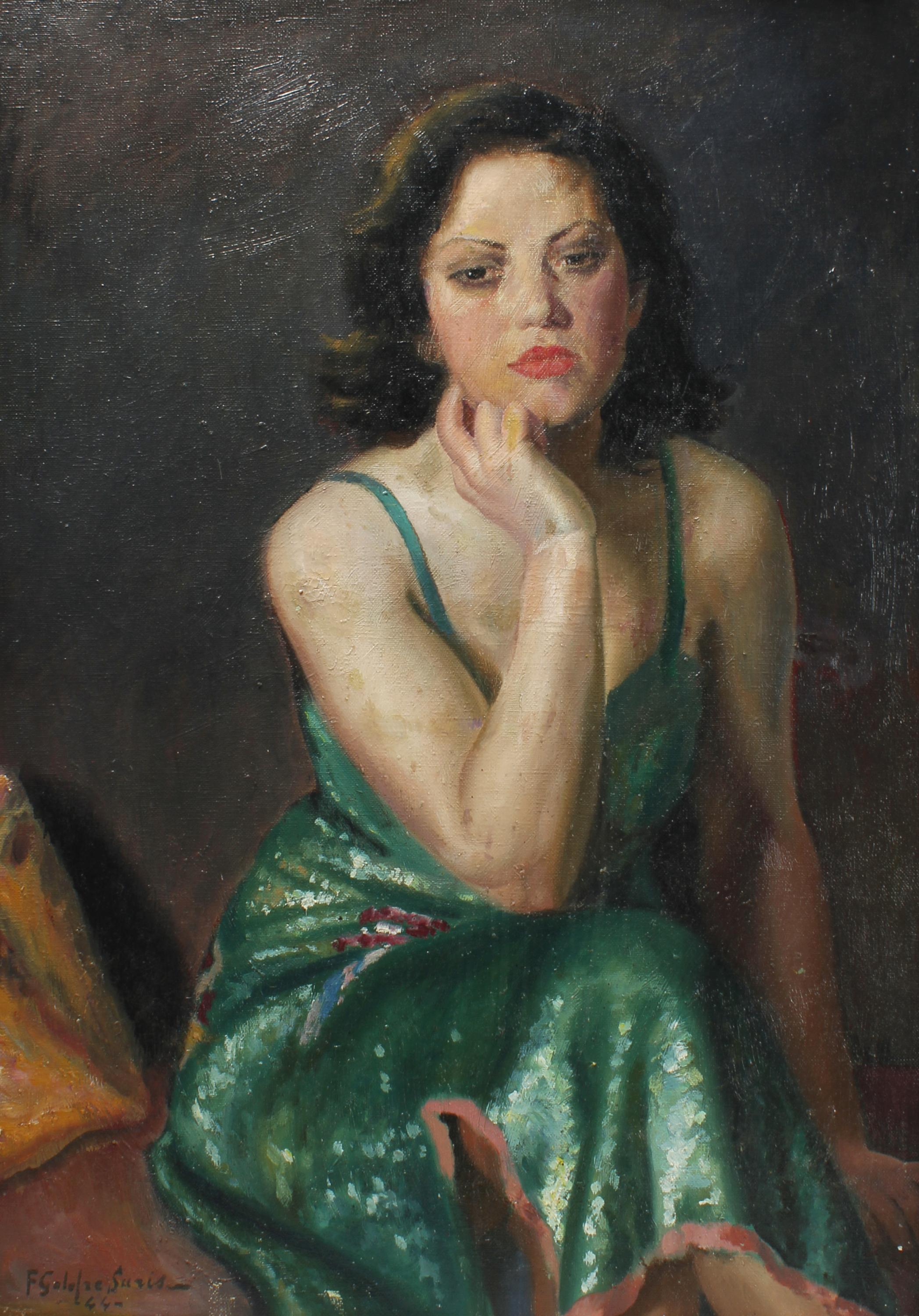 FRANCESC GALOFRE SURÍS (1901-1986). "UNA JOVEN", 1944.