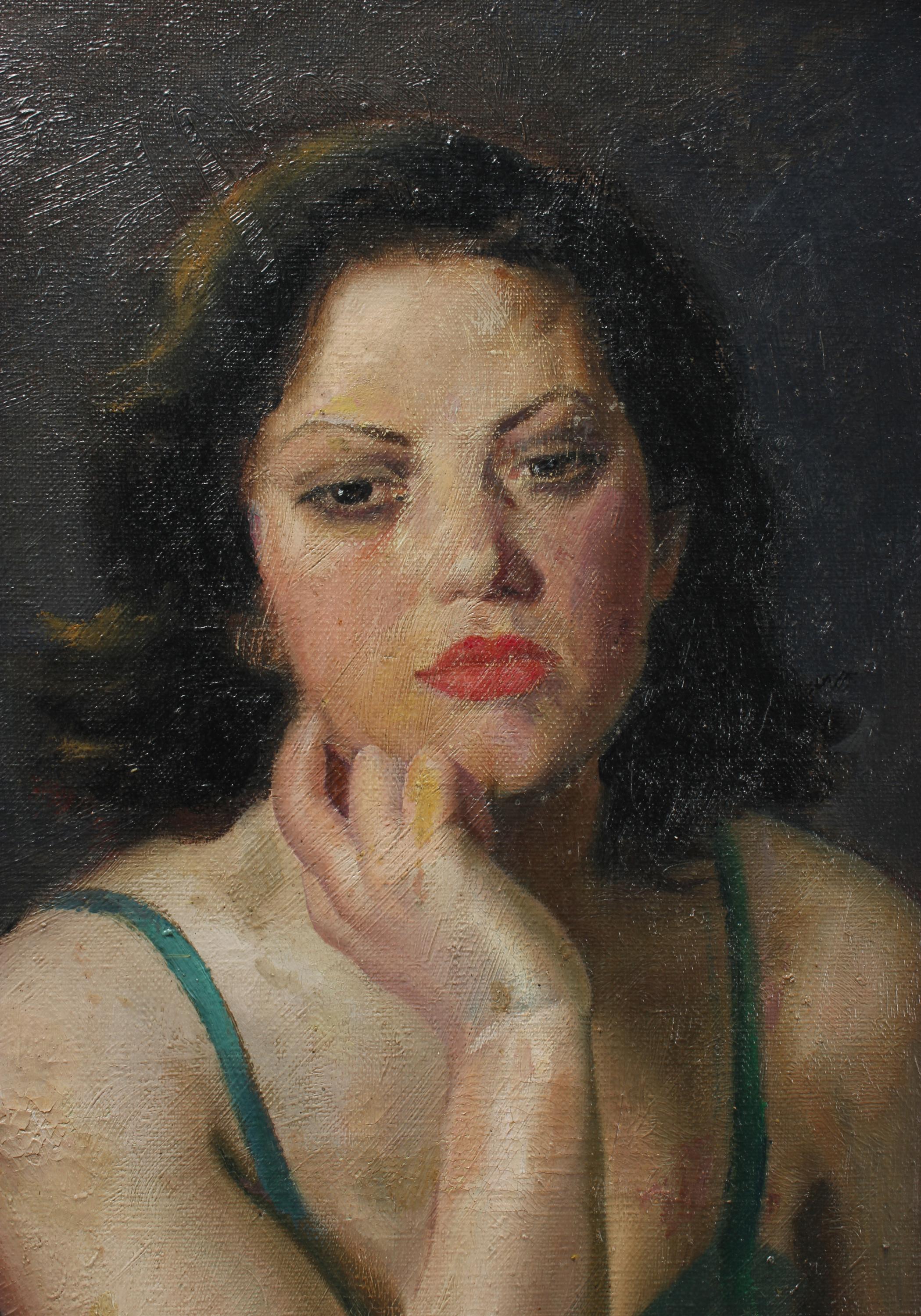 FRANCESC GALOFRE SURÍS (1901-1986). "UNA JOVEN", 1944.