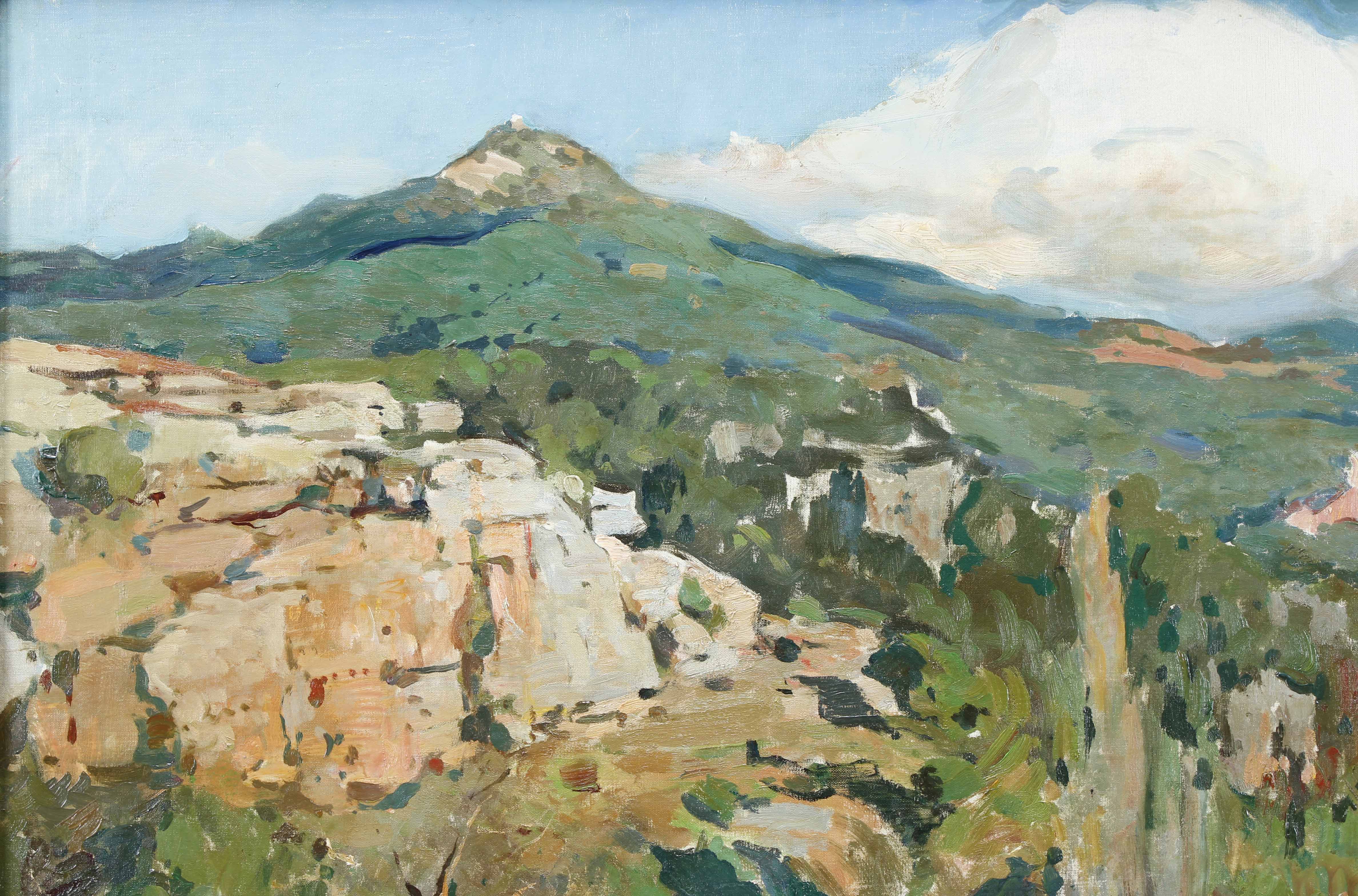 JOSEP PUIGDENGOLAS BARELLA (1906-1987). "PAISAJE".