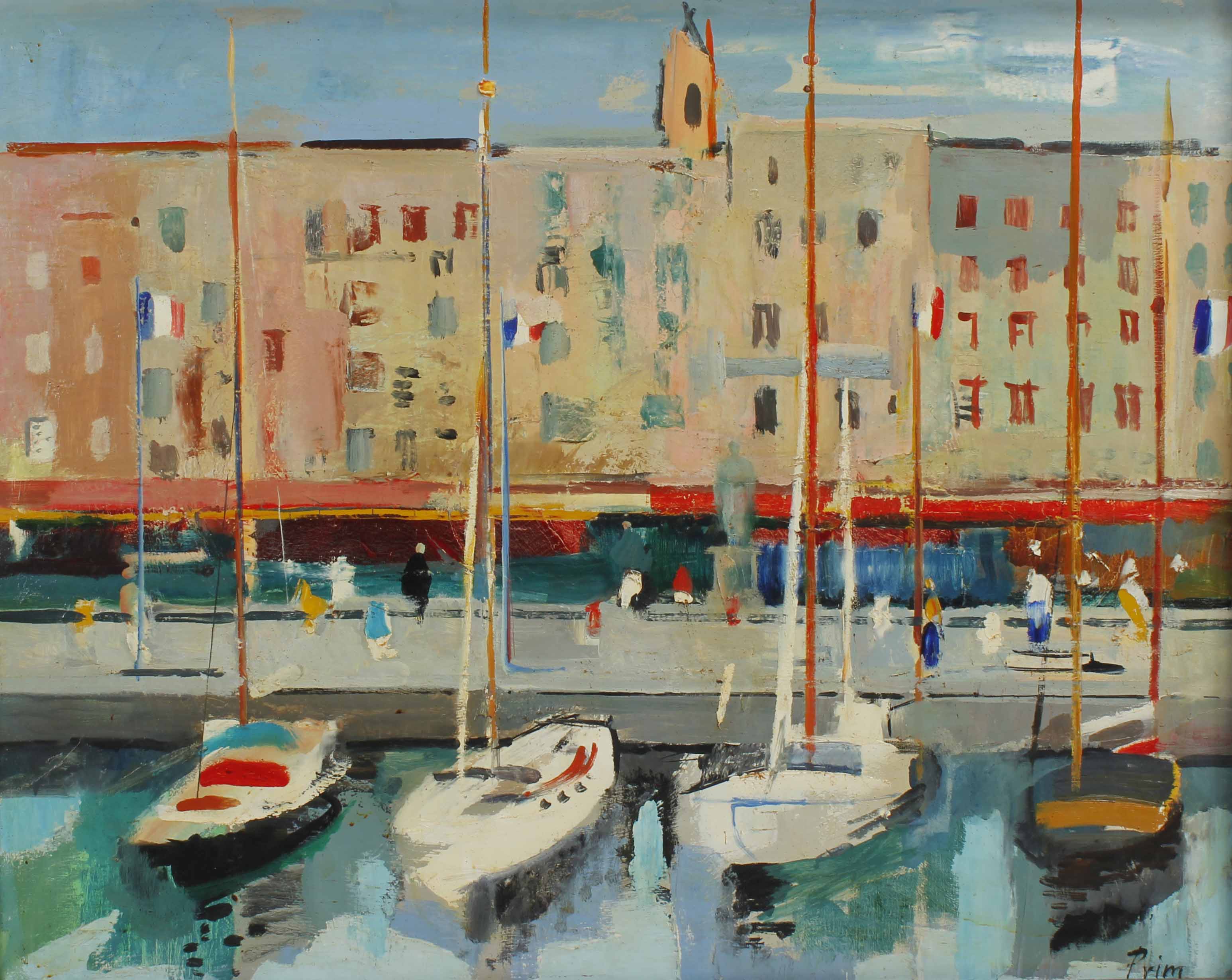 JOSEP MARIA PRIM GUYTO (1907-1973). "EMBARCADERO". 