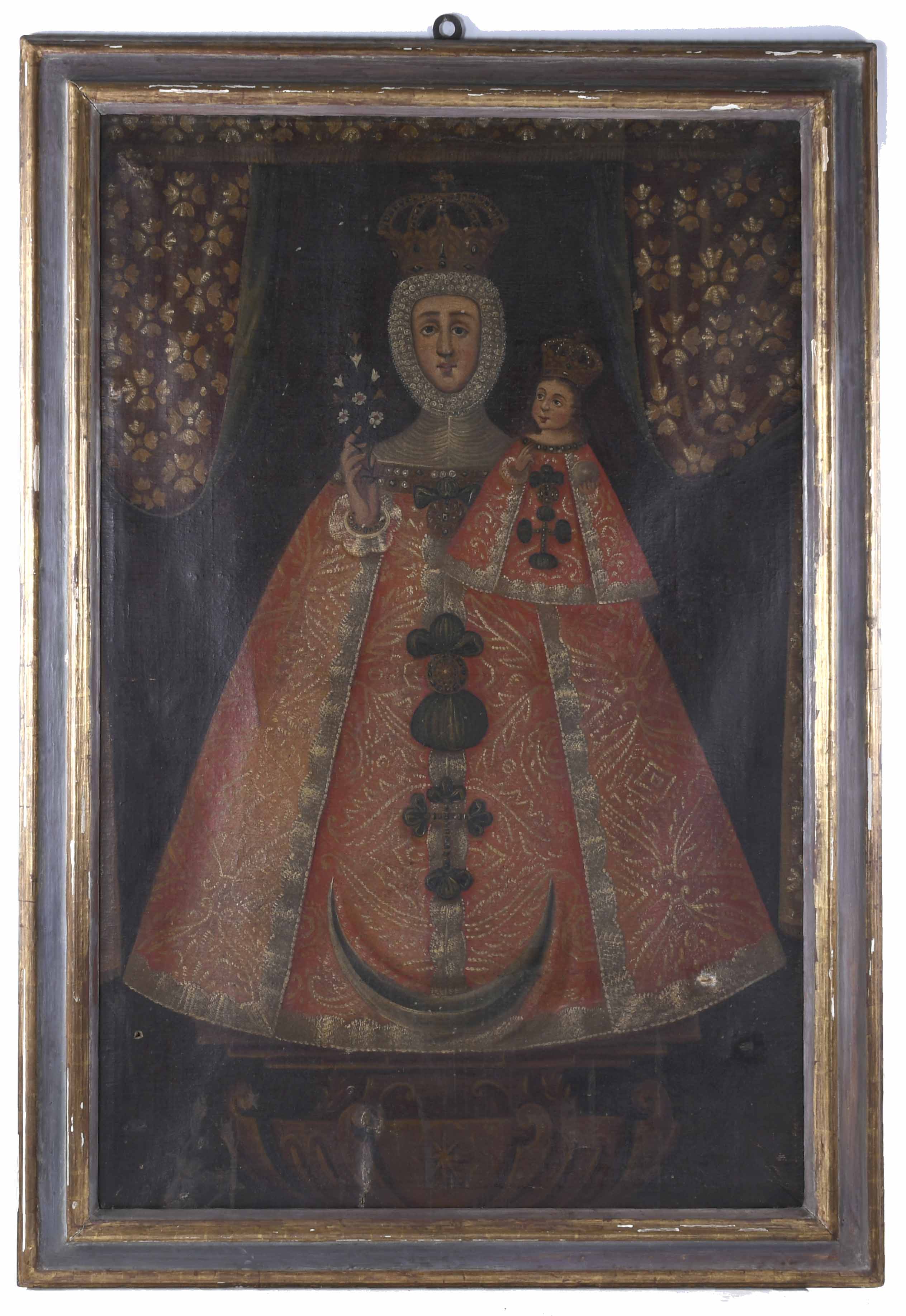 ESCUELA ESPAÑOLA, SIGLO XVII. "VIRGEN DE LA FUENSANTA".