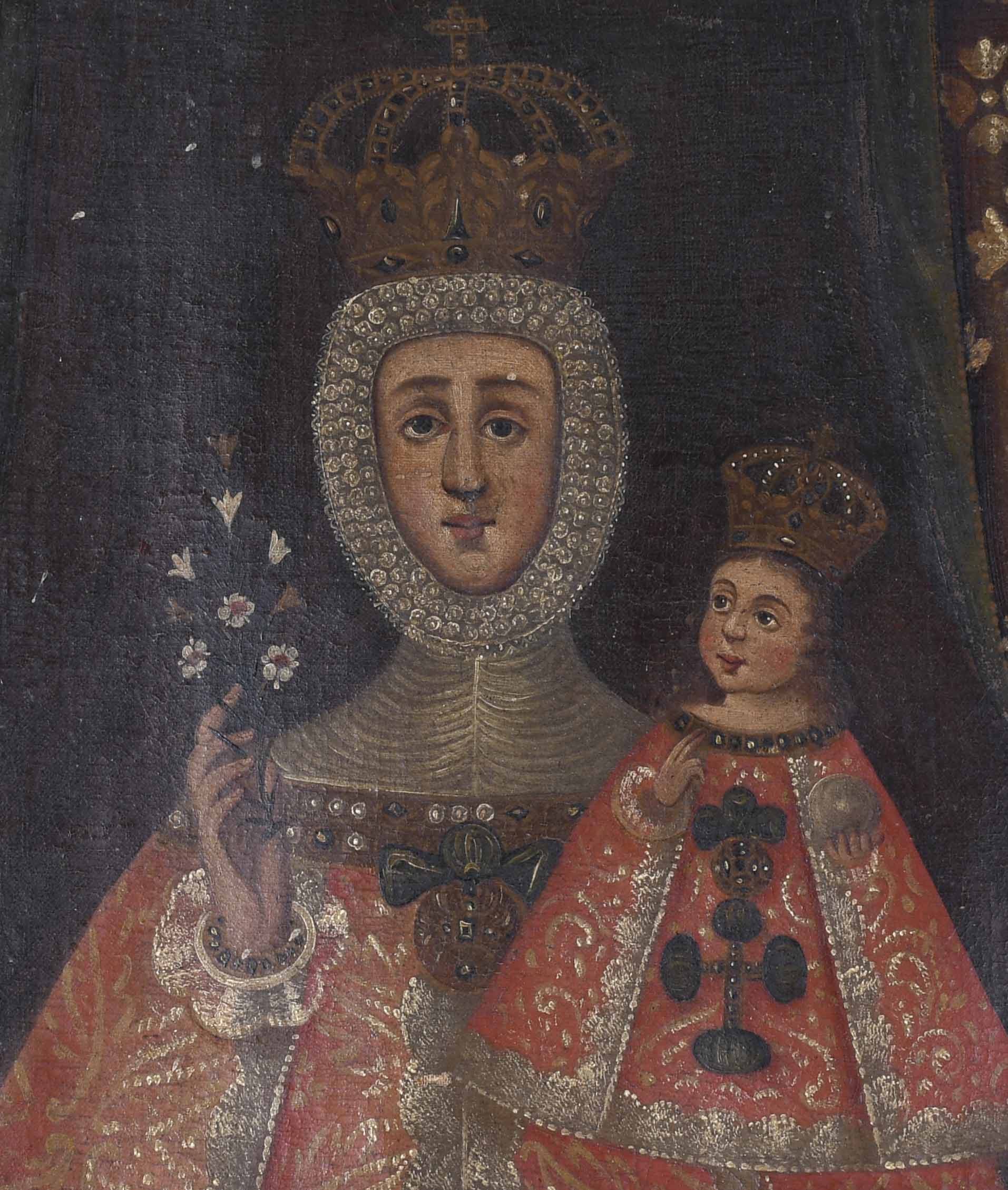 ESCUELA ESPAÑOLA, SIGLO XVII. "VIRGEN DE LA FUENSANTA".