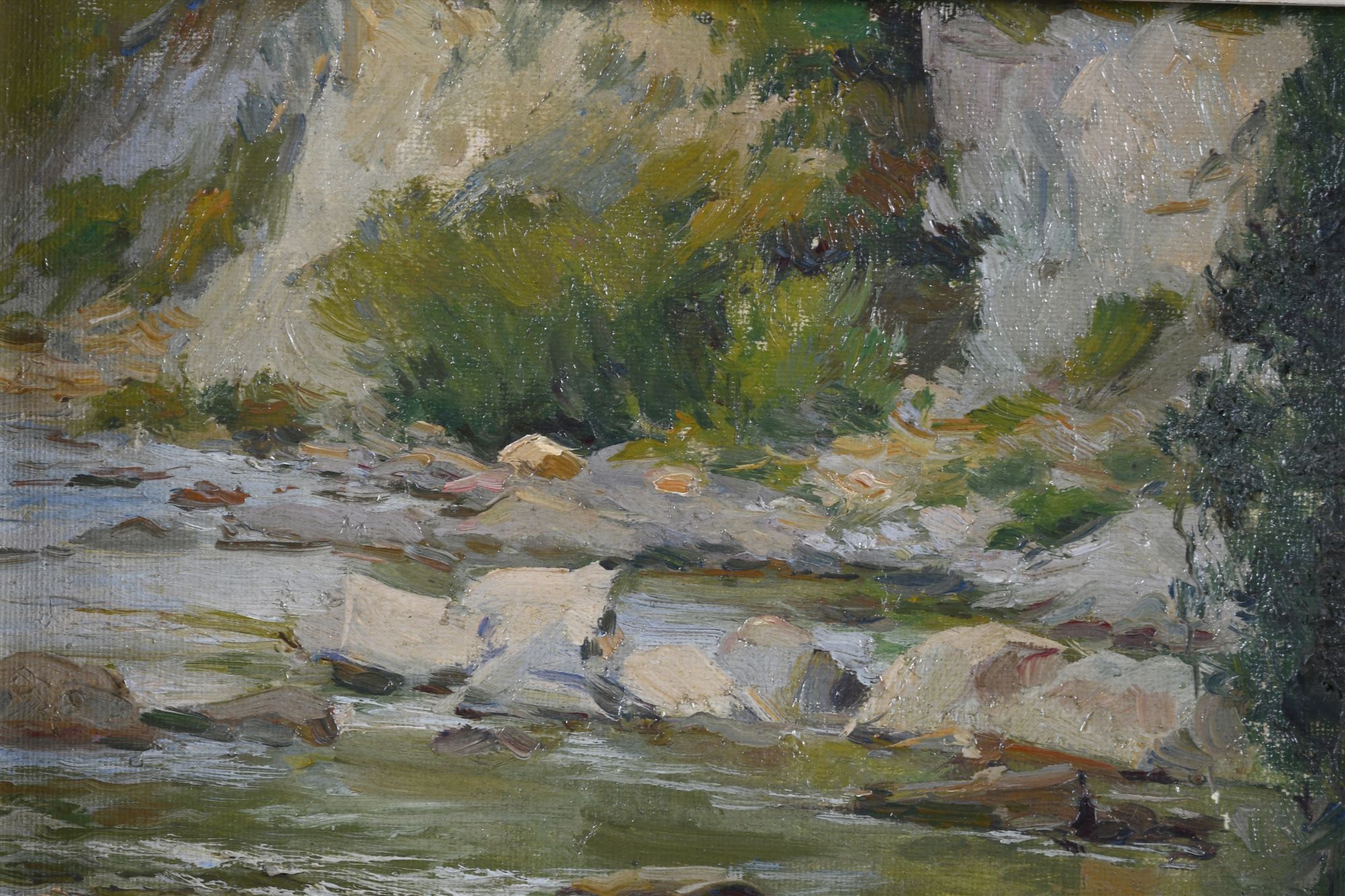 MANUEL MENSA SALAS (1875-1938). "PAISAJE FLUVIAL".