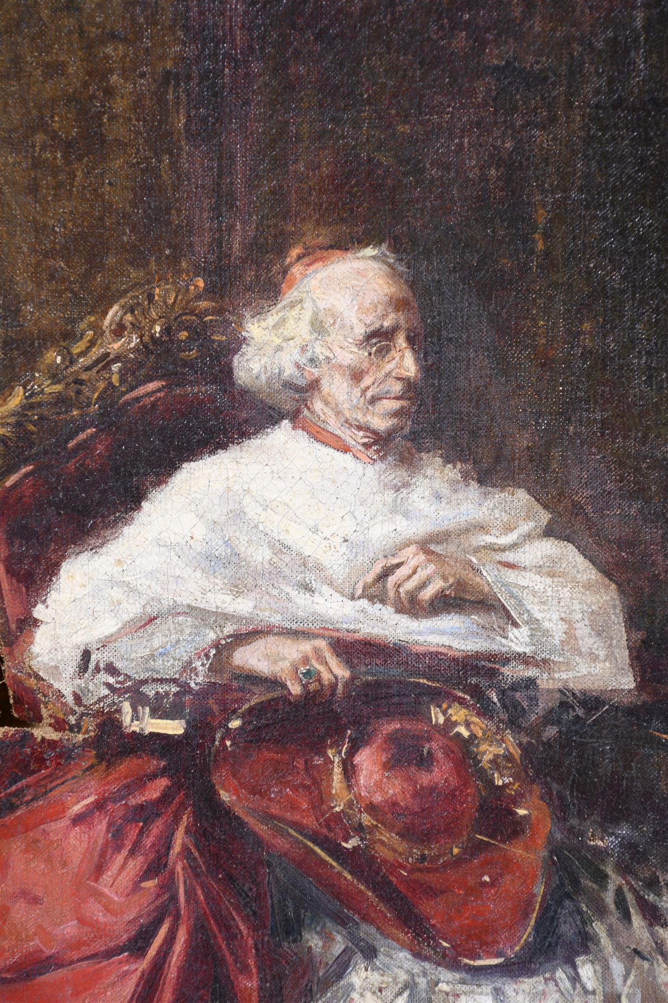 SALVADOR SÁNCHEZ BARBUDO (1857-1917). "Cardenal", Roma.