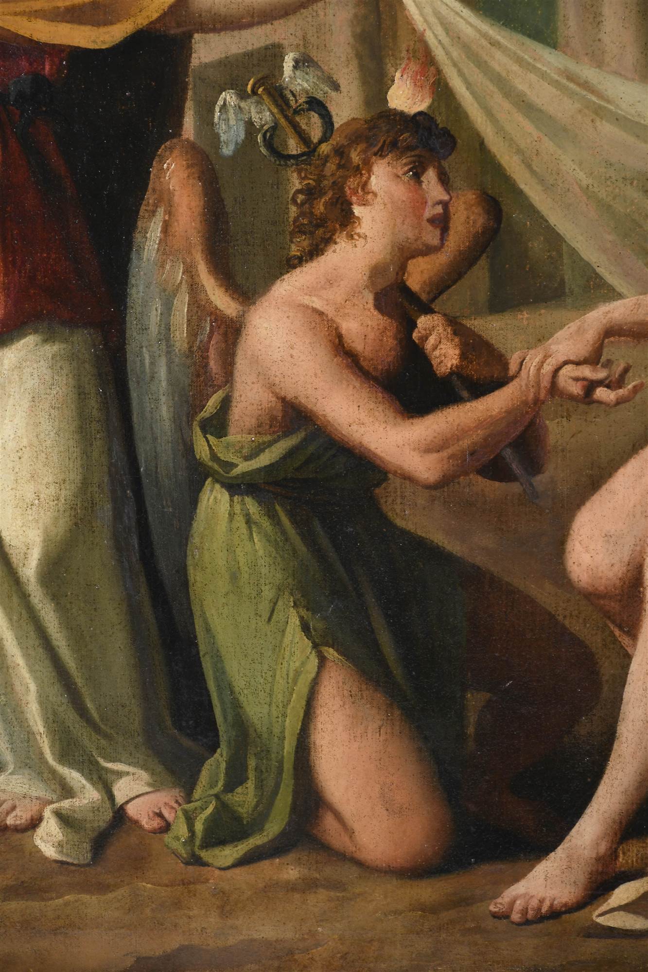 ESCUELA ESPAÑOLA, FIN. SIGLO XVIII-PPIOS. XIX. Escena alegó