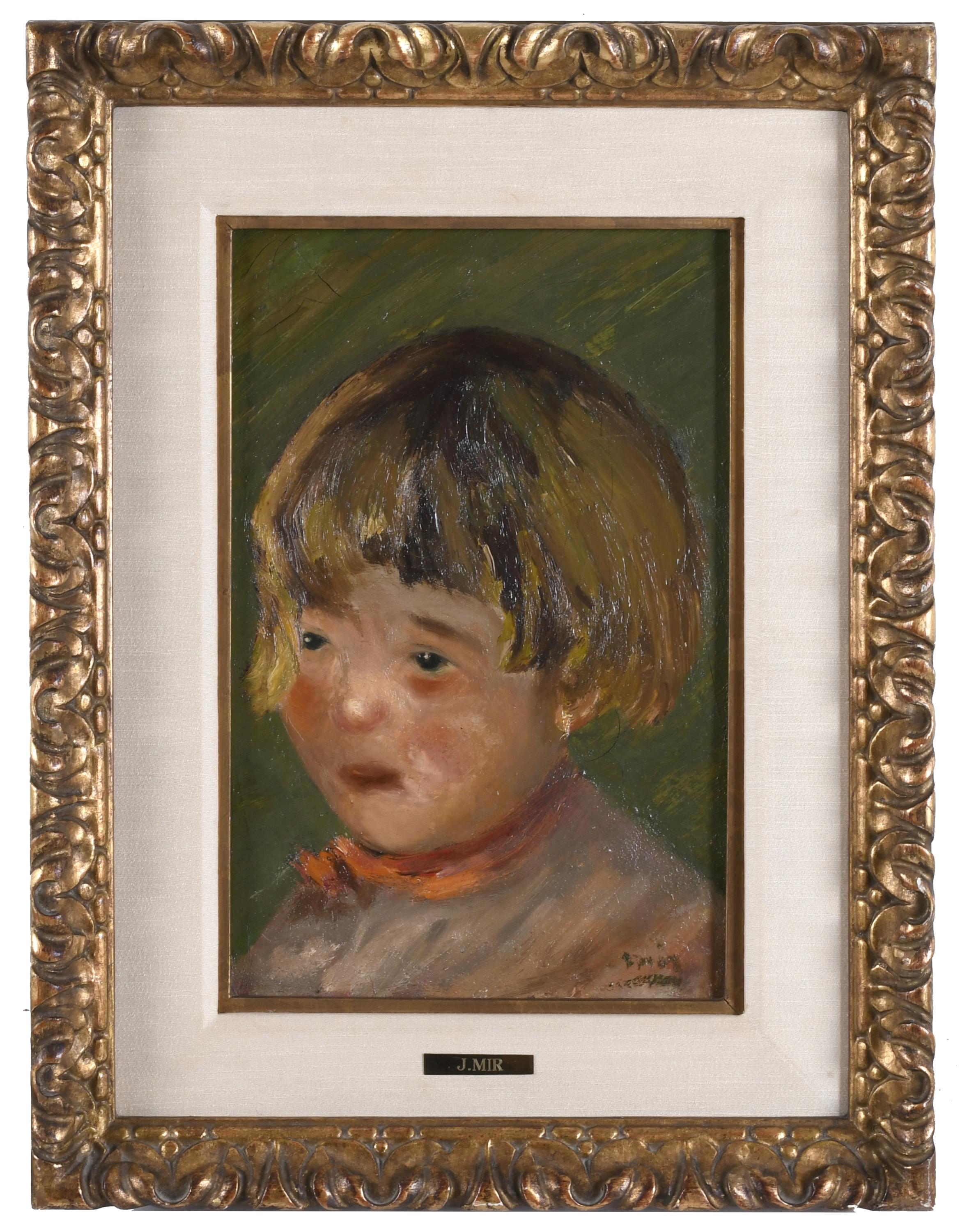 JOAQUIM MIR I TRINXET (1873-1940). "RETRATO DE NIÑA". 