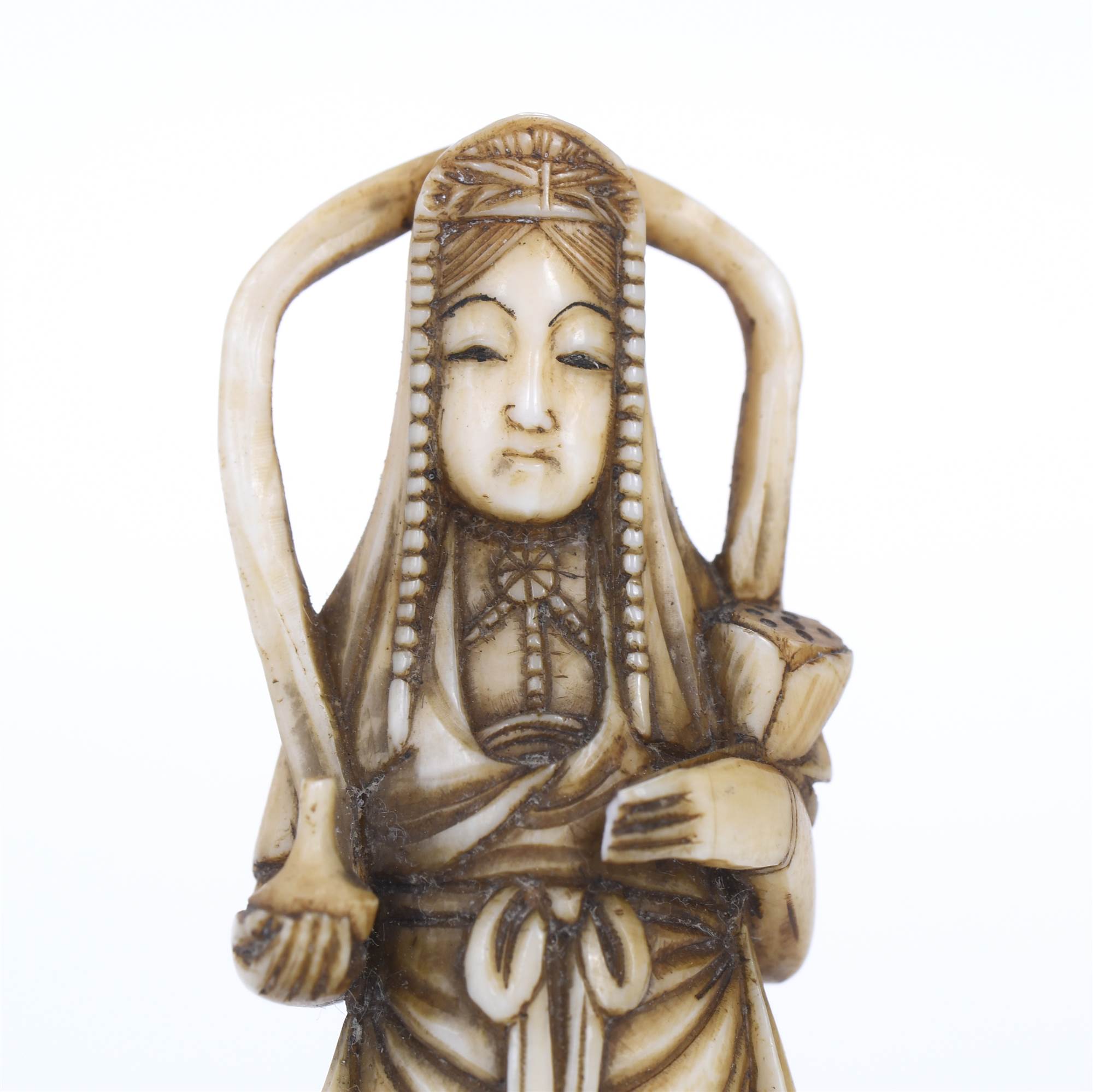 ESCUELA JAPONESA. PERÍODO MEIJI, SIGLO XIX. DIOSA KWAN YING