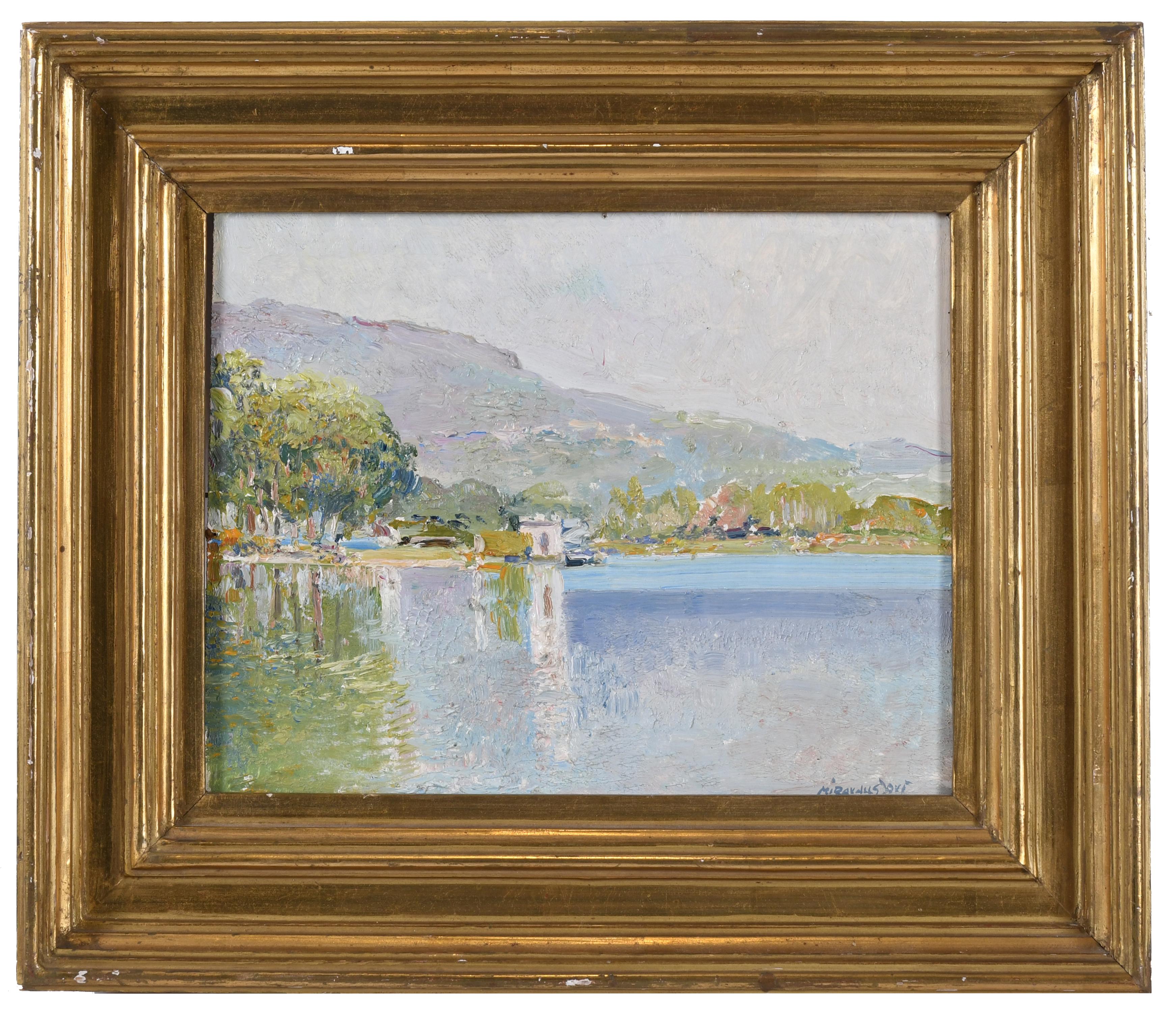 ARMANDO MIRAVALLS BOVÉ (1916-1978). "LAGO DE BAÑOLAS", 1978.