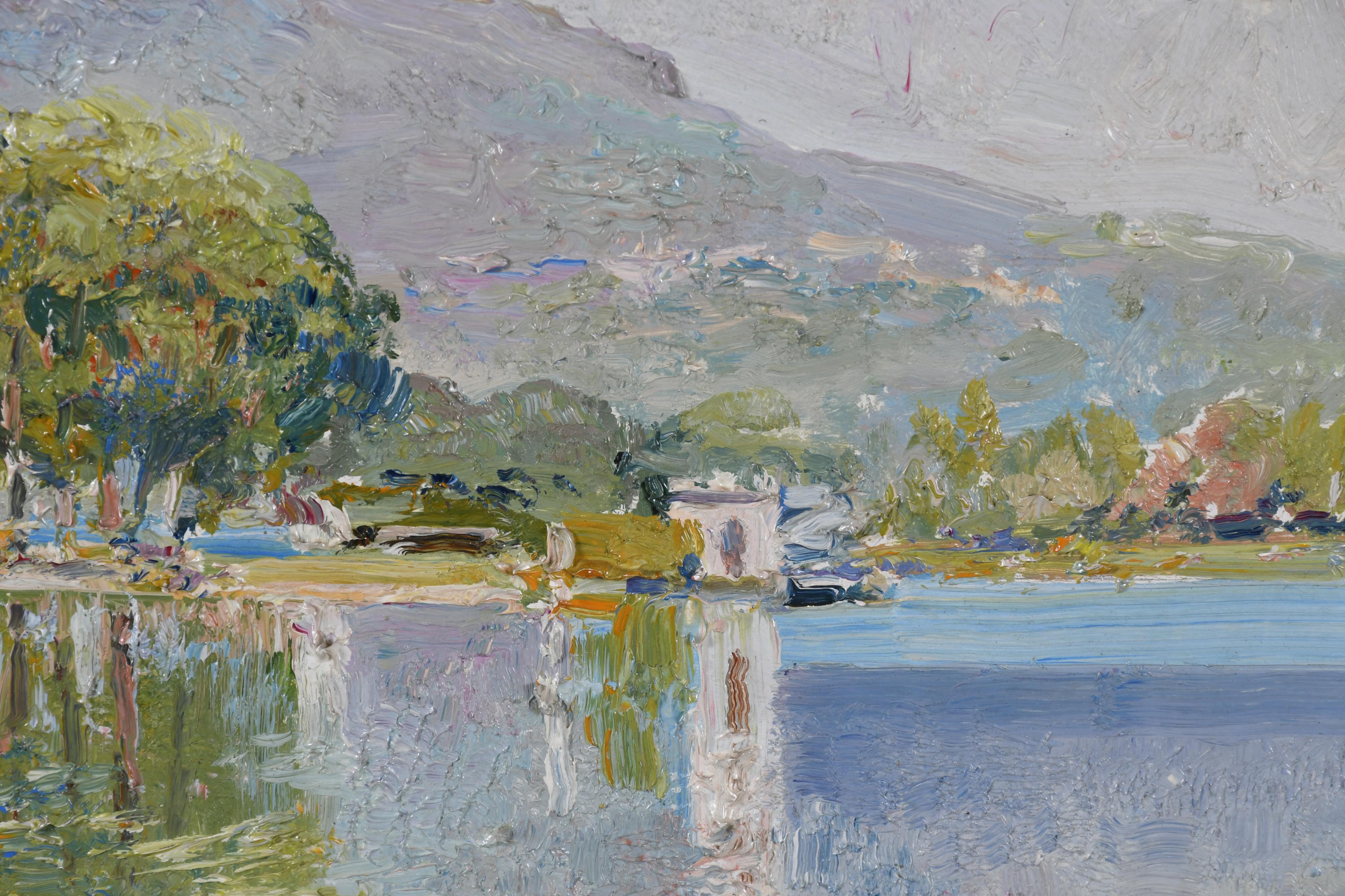 ARMANDO MIRAVALLS BOVÉ (1916-1978). "LAGO DE BAÑOLAS", 1978.