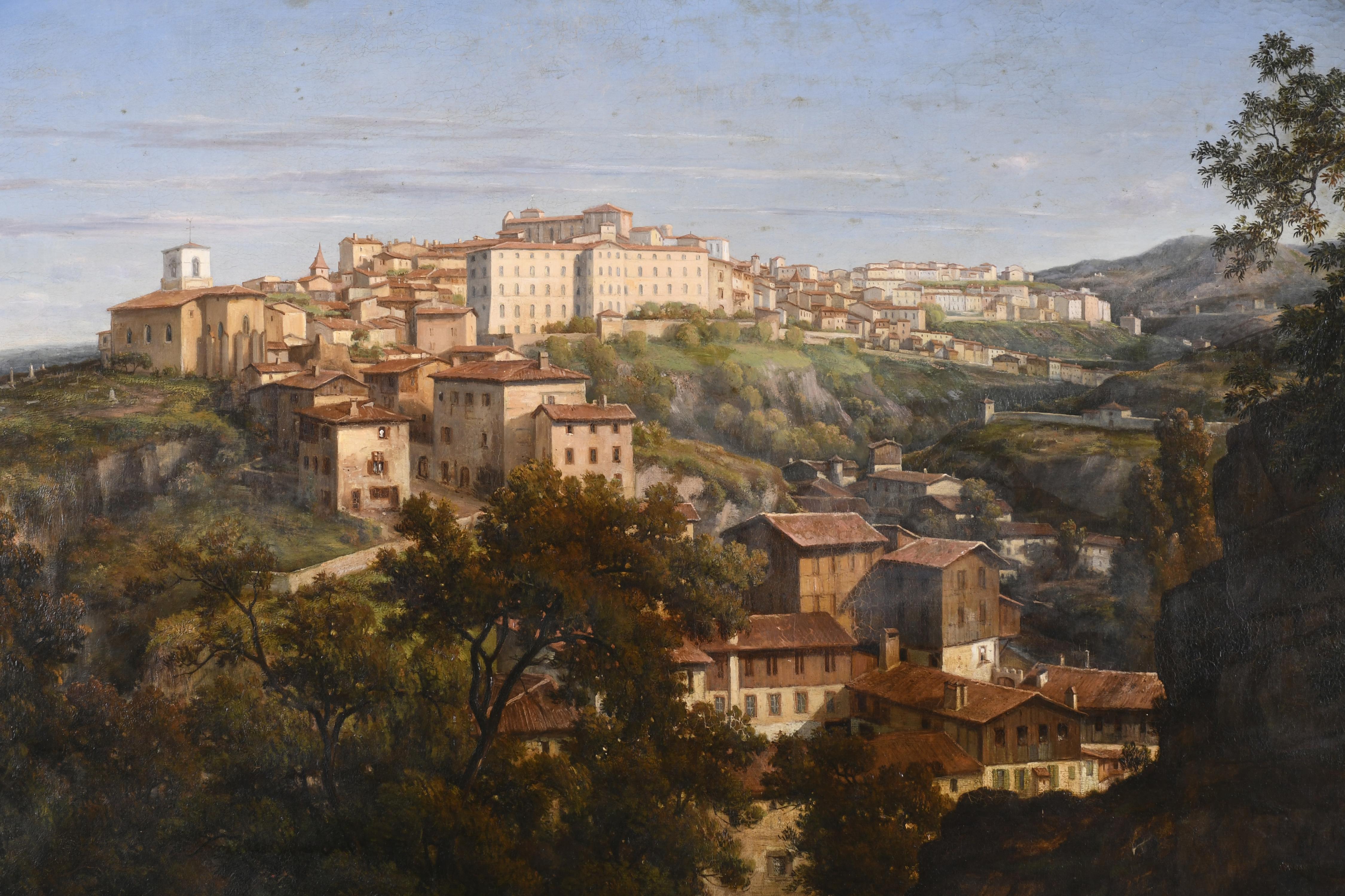 MICHEL GOUTAY-RIQUET (1804 o 1806-1858). "VISTA DE THIERS",