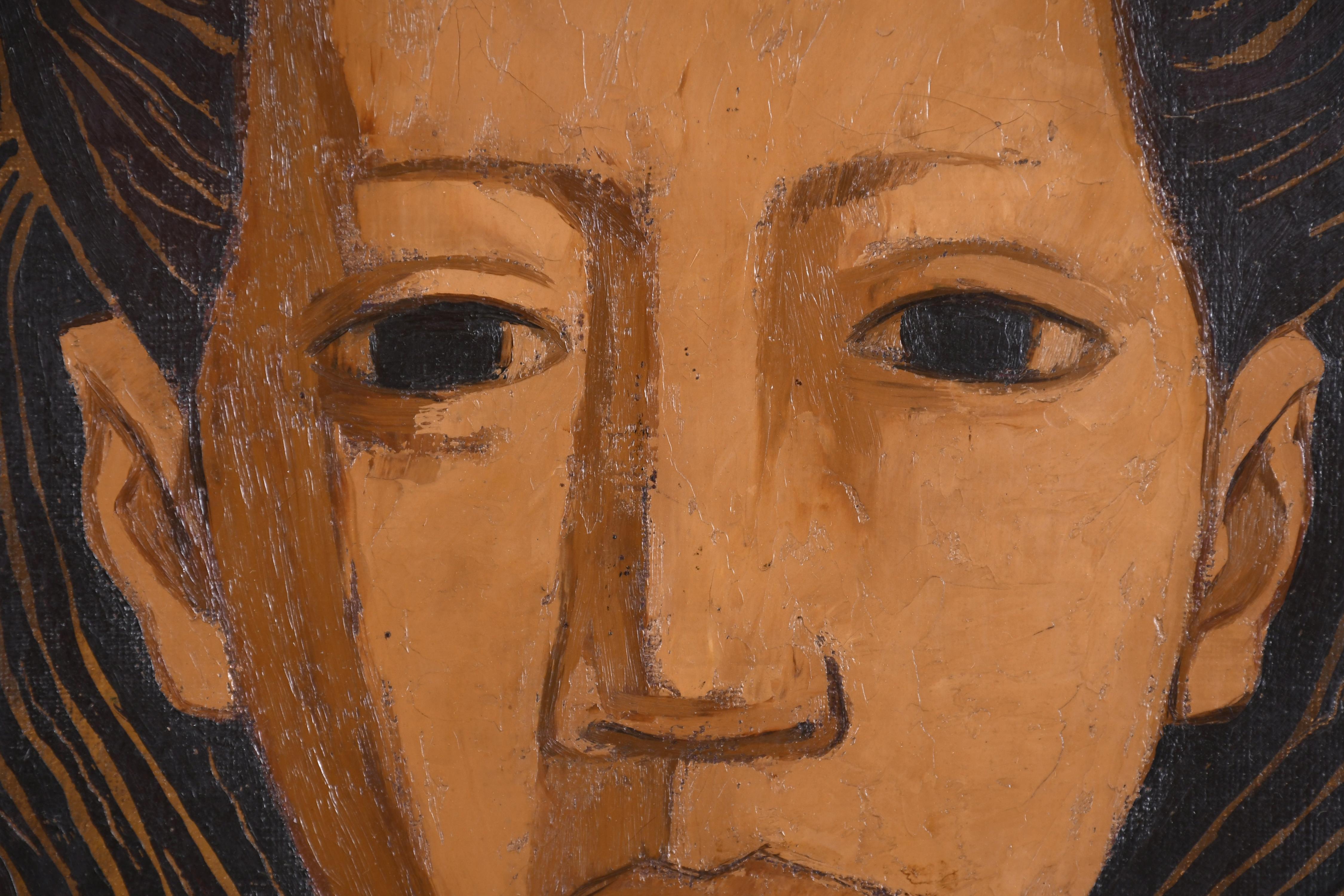 OSWALDO GUAYASAMIN (1919-1999). "CABEZA DE NIÑA", 1950.