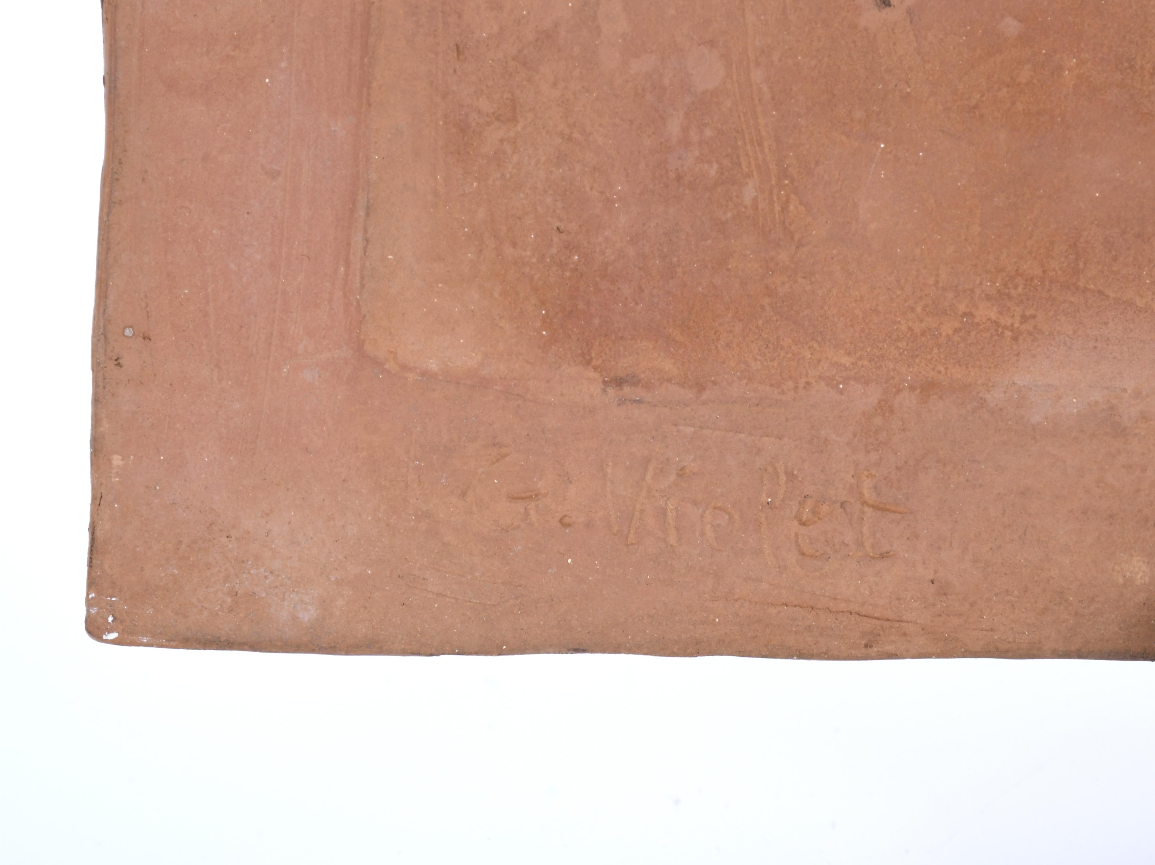 GUSTAVE VIOLET (1873-1952). "PASTORES A LA LUZ DE LA LUNA".