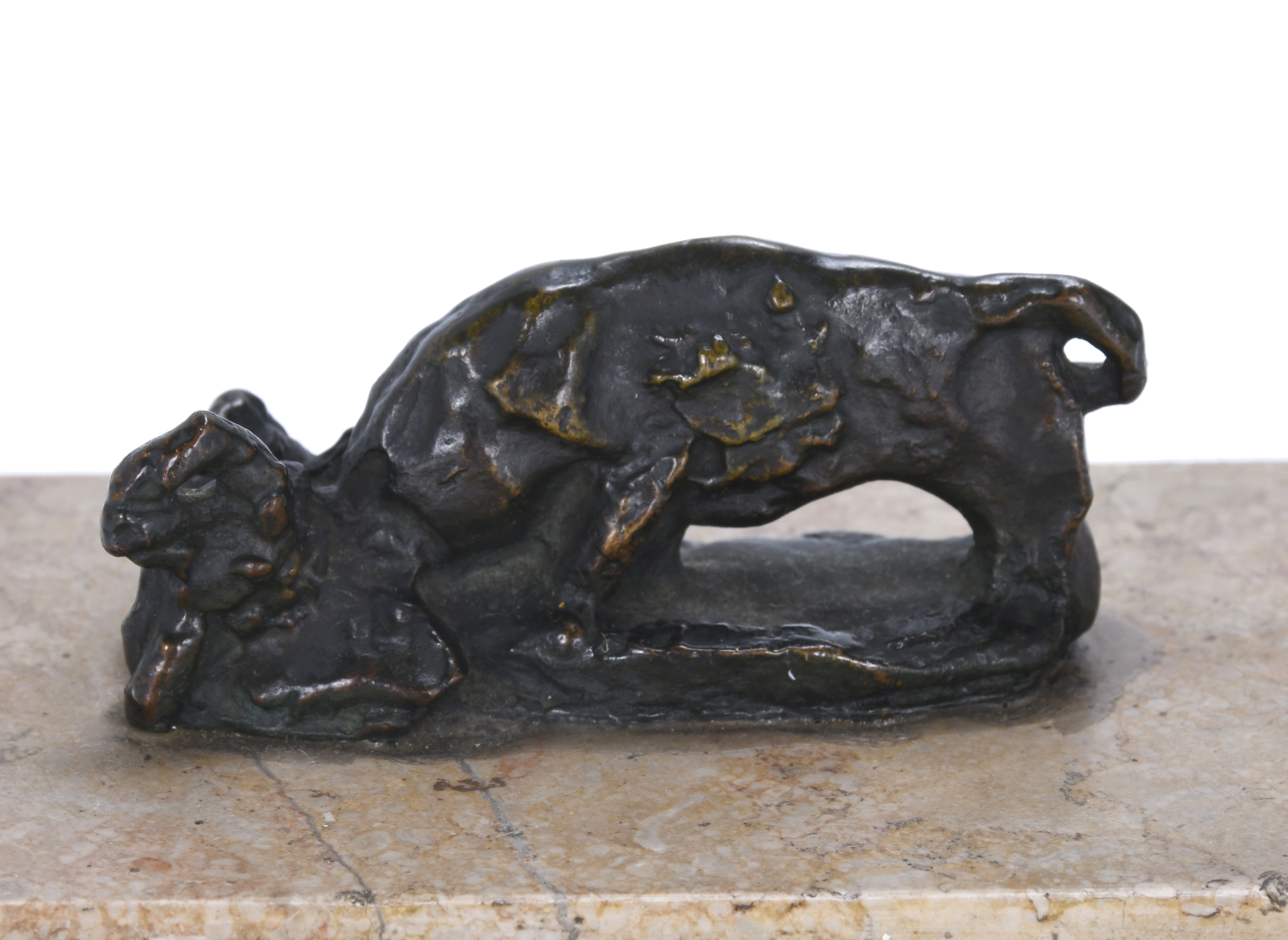 MANOLO HUGUÉ (1872-1945). "COGIDA", C. 1942. 