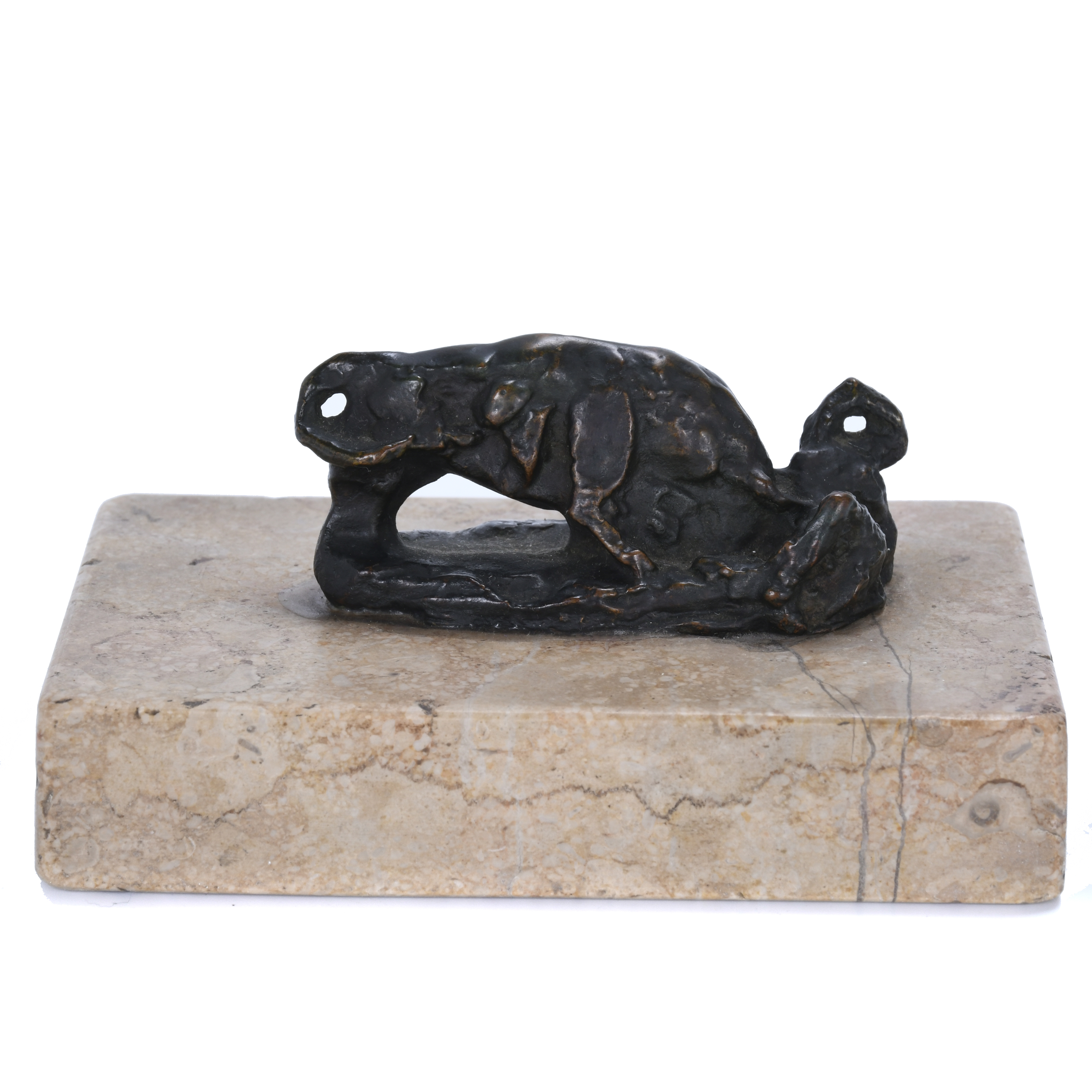 MANOLO HUGUÉ (1872-1945). "COGIDA", C. 1942. 