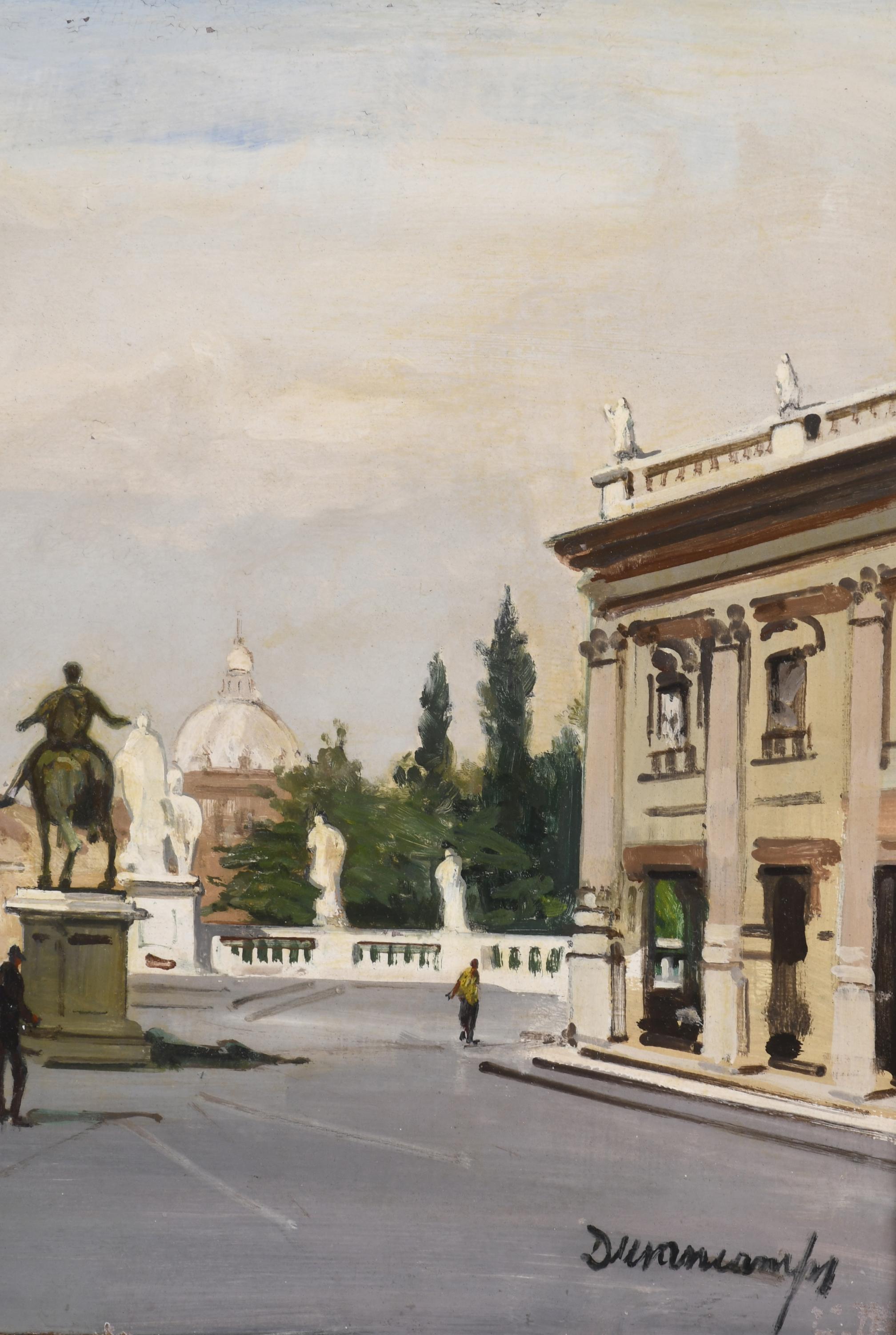 RAFAEL DURANCAMPS (1891-1979). "CAPITOLIO" (Roma, 1953). 