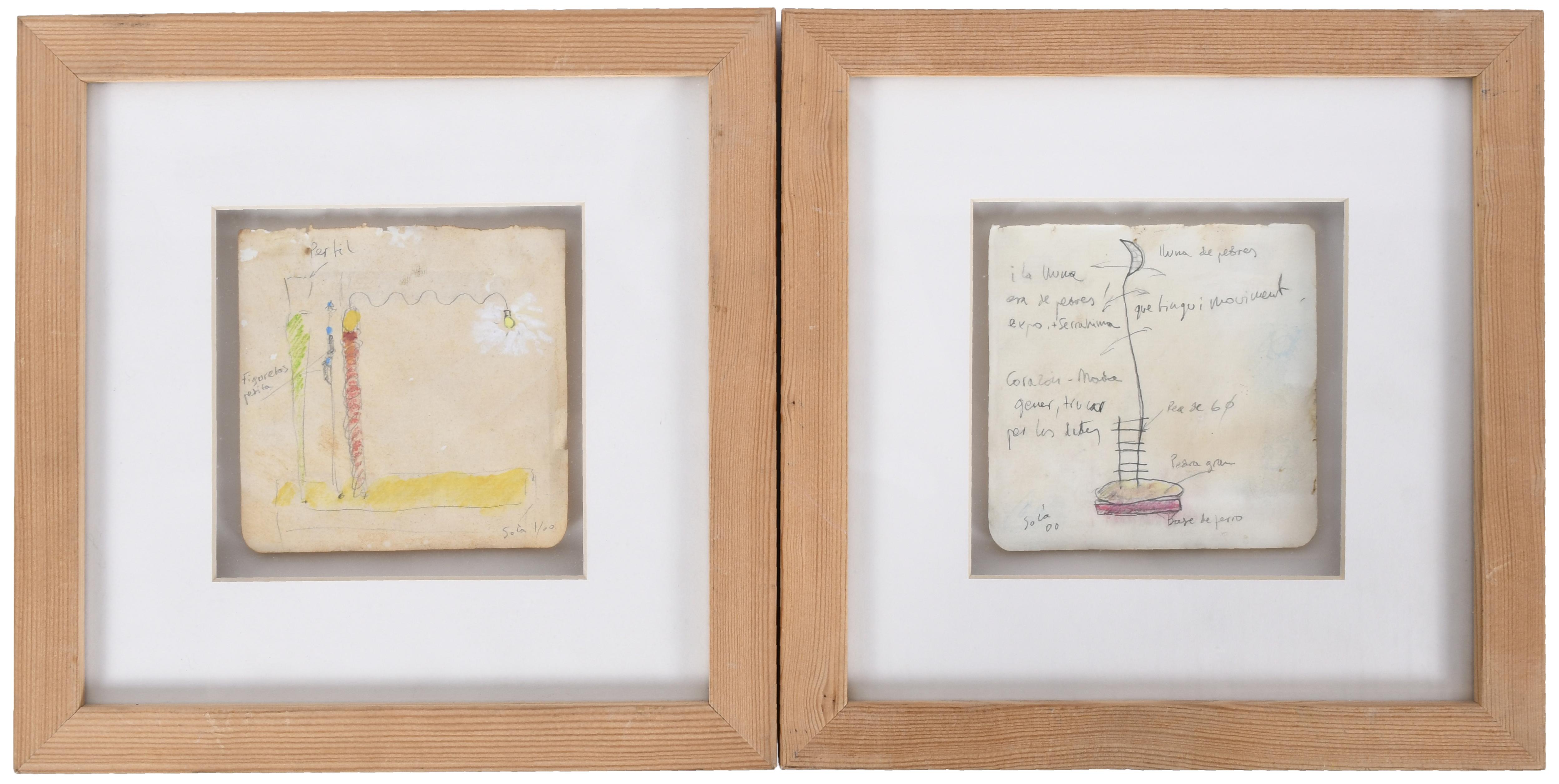 MANUEL SOLÀ (1950). ESTUDIOS PARA ESCULTURAS, 2000.