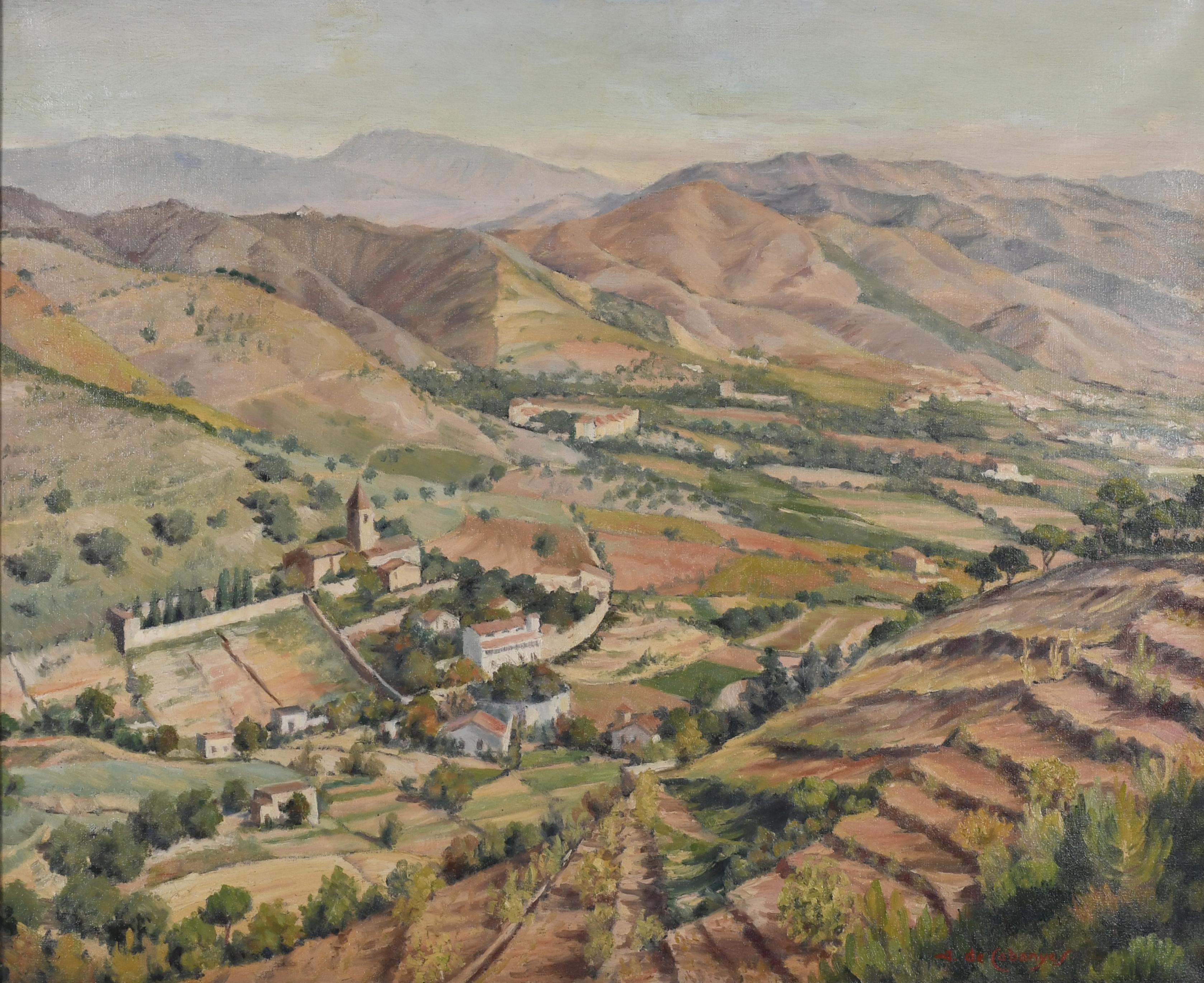 JOSEP DE CABANYES (FIN. SIGLO XIX-c.1951). "VISTA DE SANT G