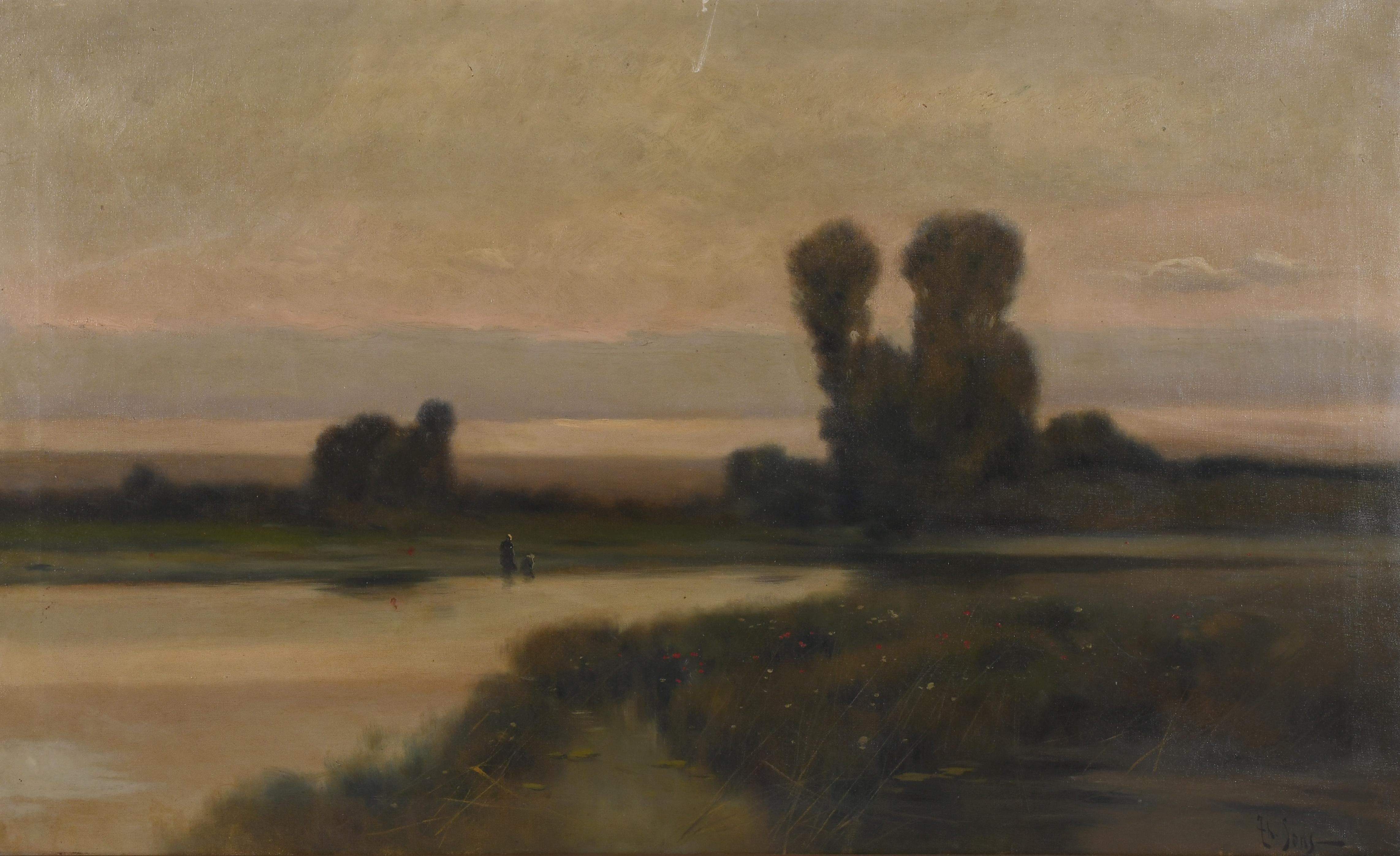 TOMÁS SANS CORBELLA (1869?-1918). "PAISAJE".