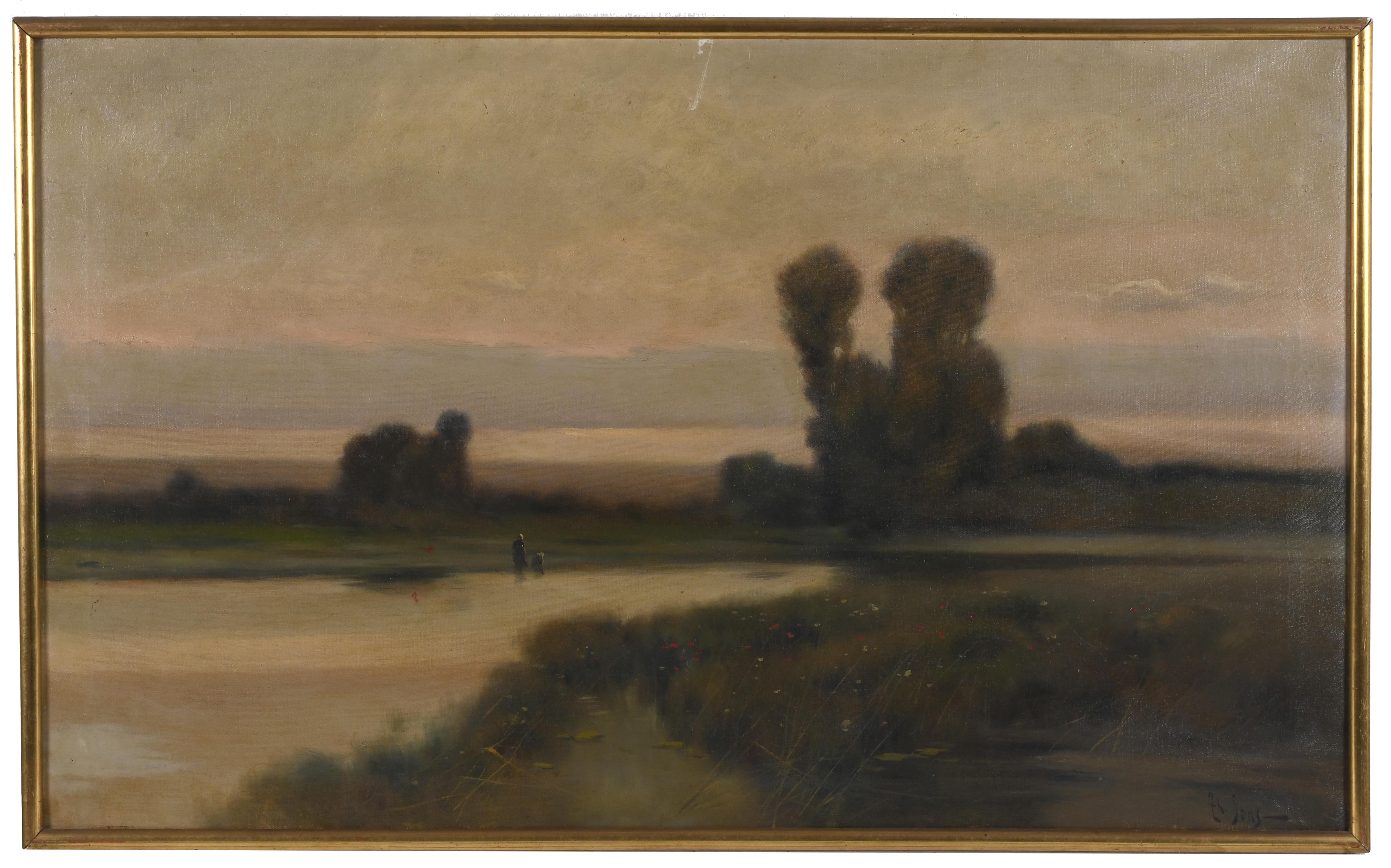 TOMÁS SANS CORBELLA (1869?-1918). "PAISAJE".