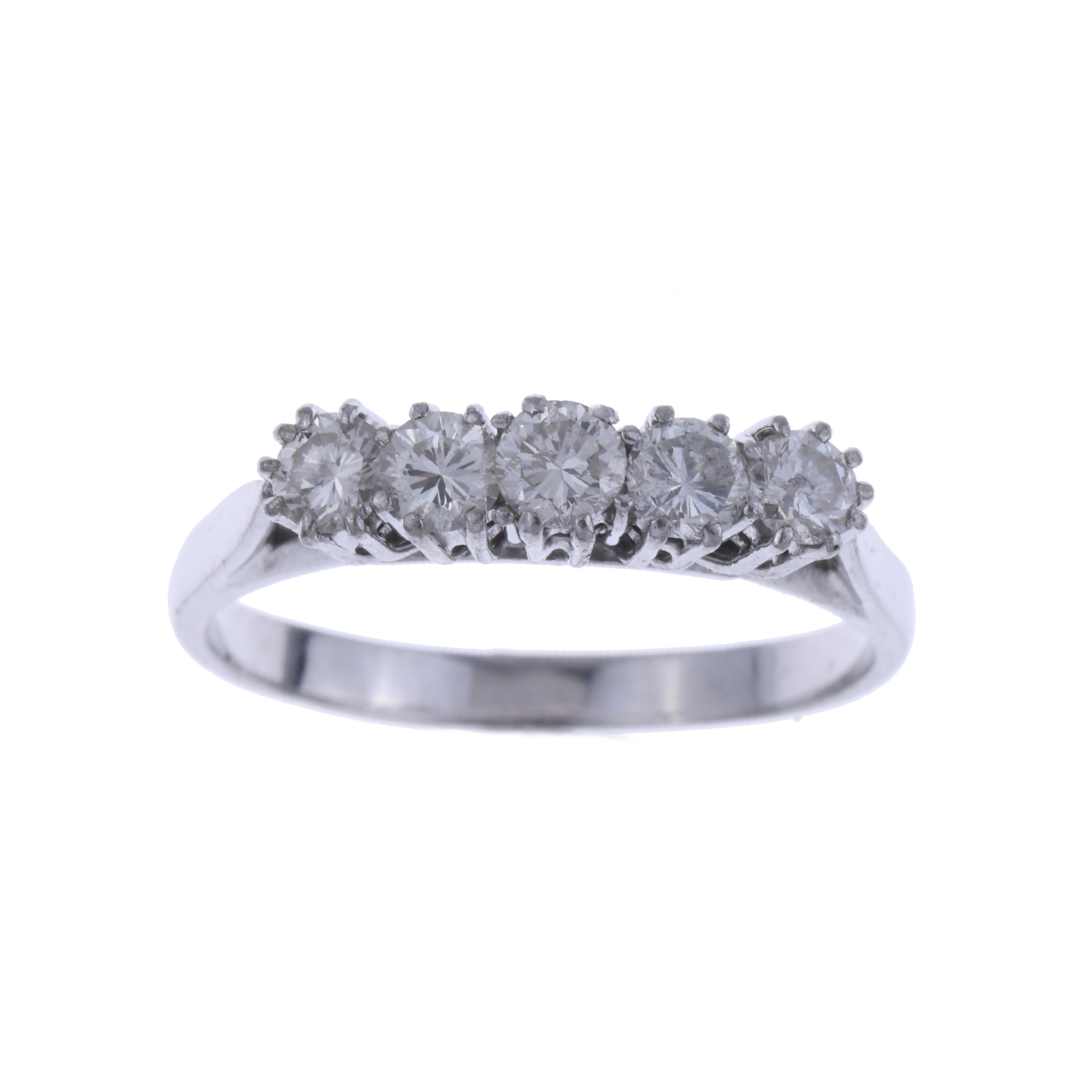 Sortija cinquillo de diamantes.