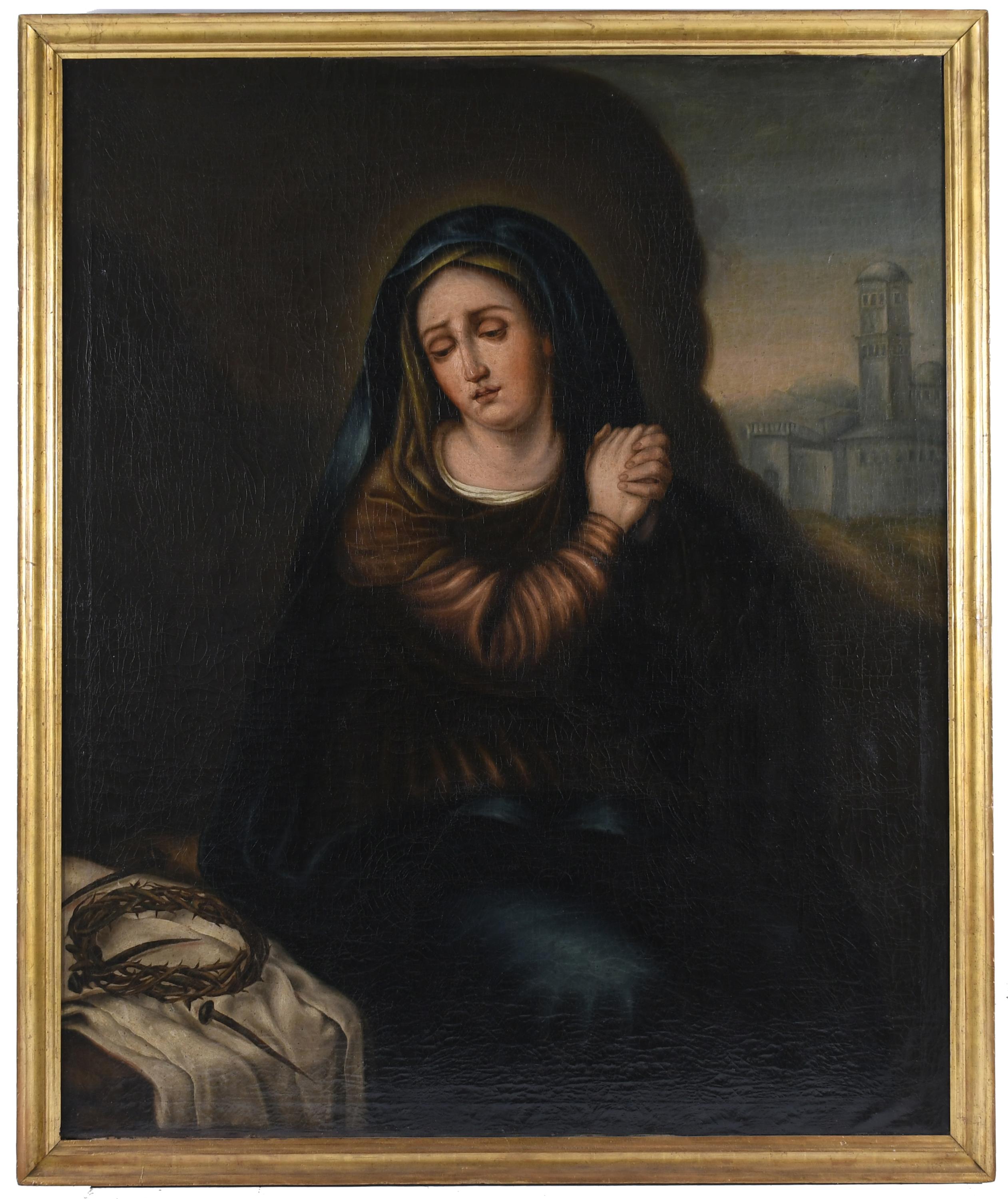 ESCUELA ESPAÑOLA, SIGLO XVIII.  "DOLOROSA".