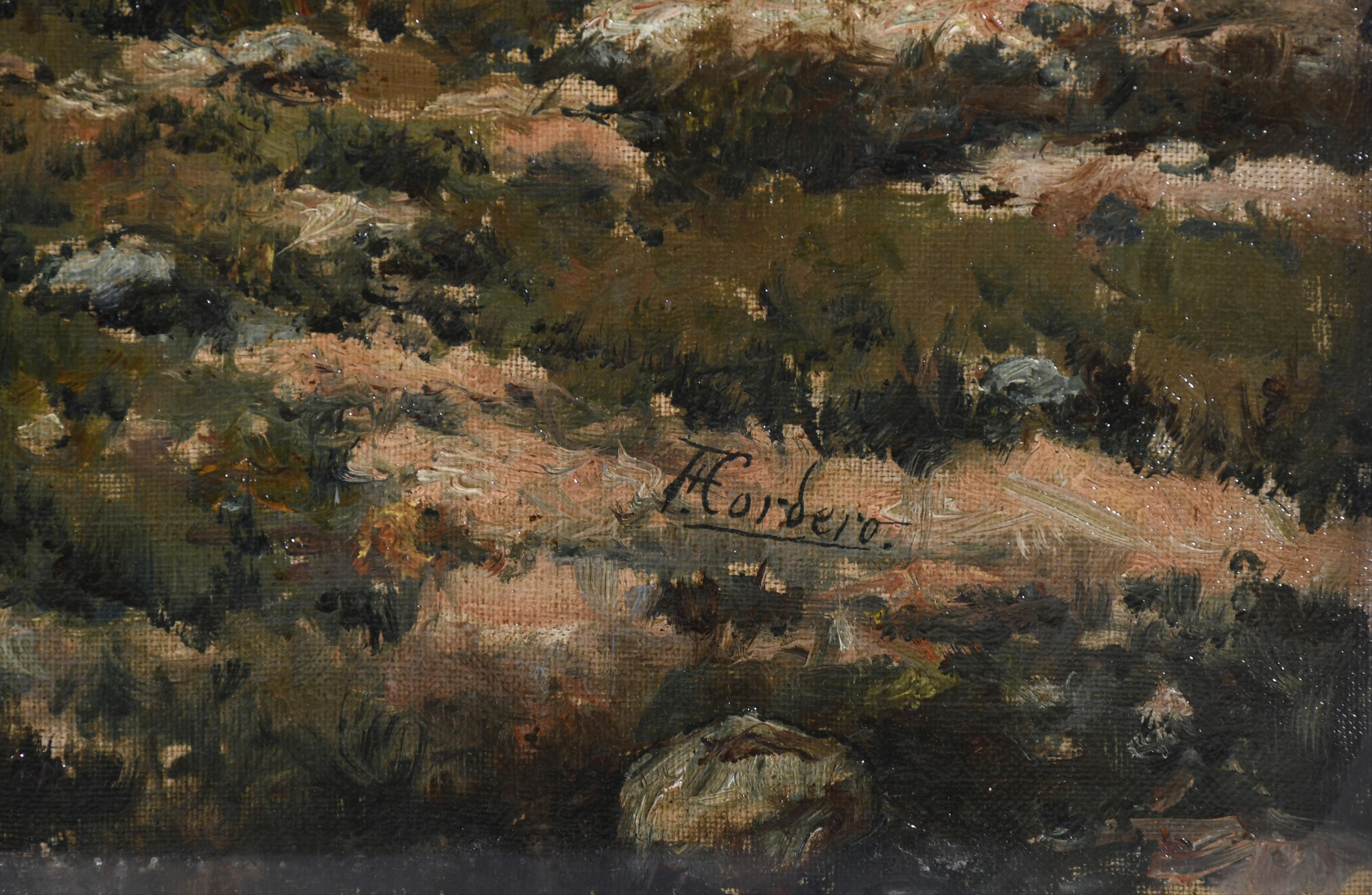 JOSÉ FRANCO CORDERO (1851-c.1910). "PAISAJE".