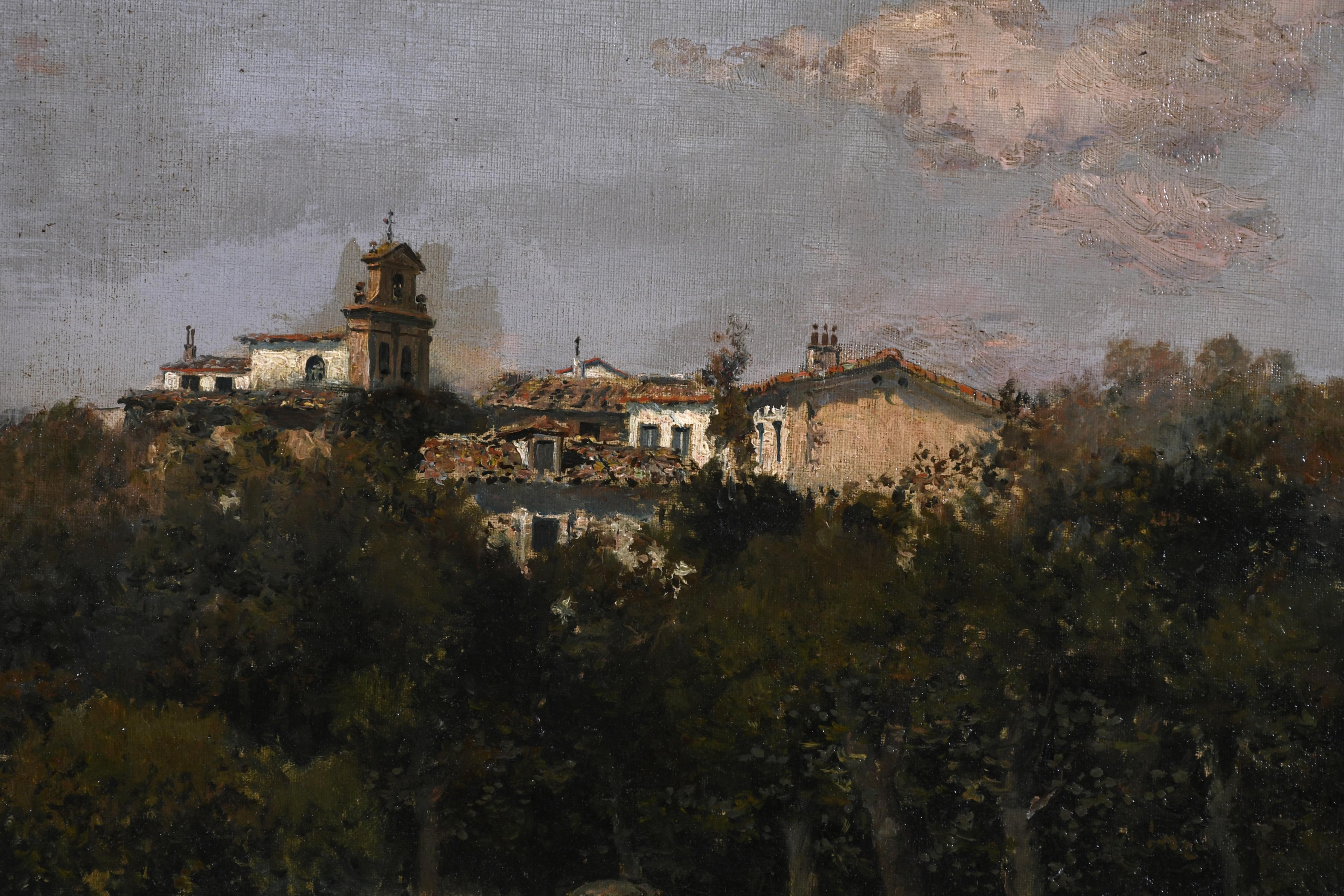 JOSÉ FRANCO CORDERO (1851-c.1910). "PAISAJE".