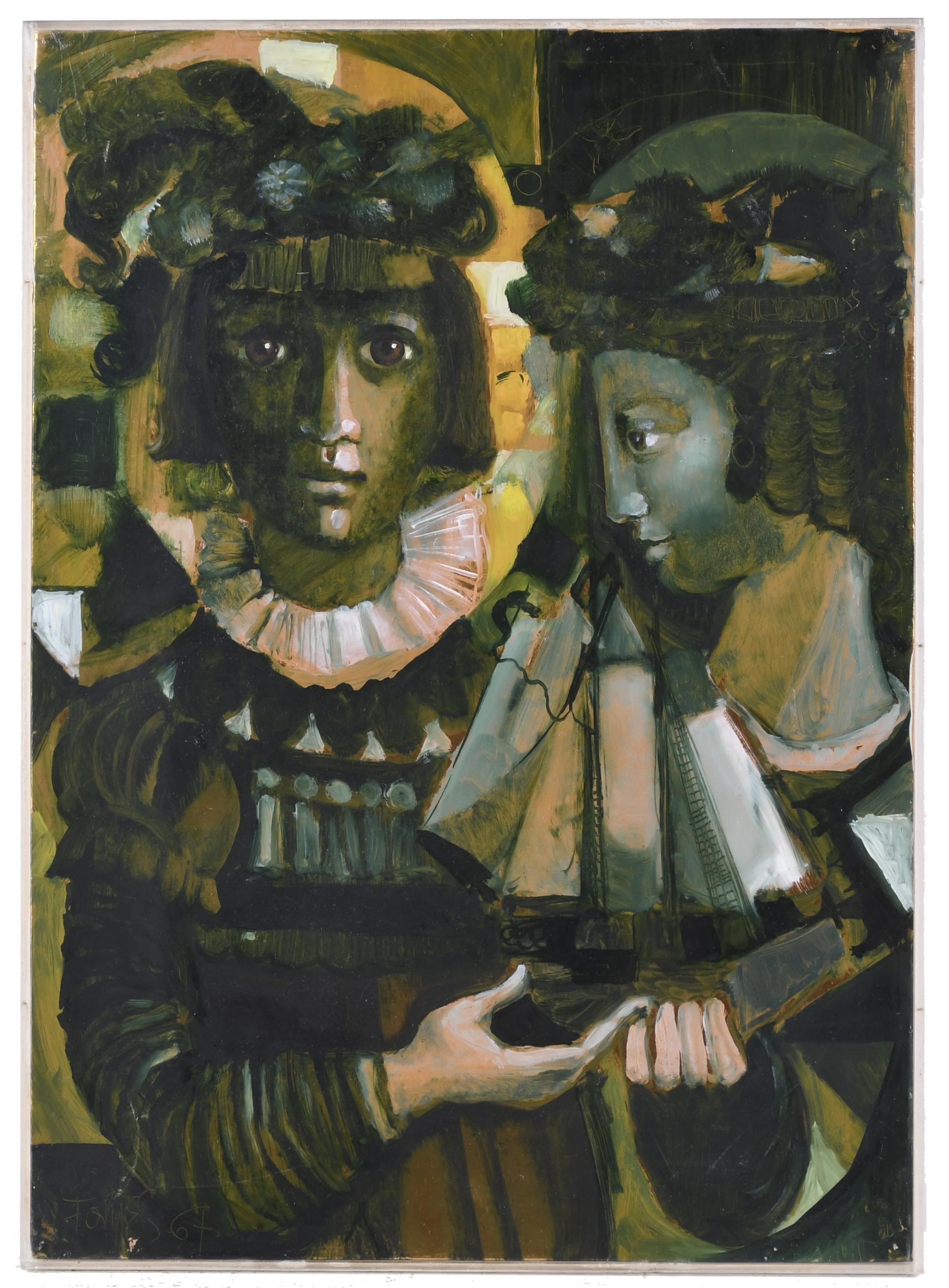 PAU LLUÍS FORNÉS (1930-2006). "FIGURAS", 1967.