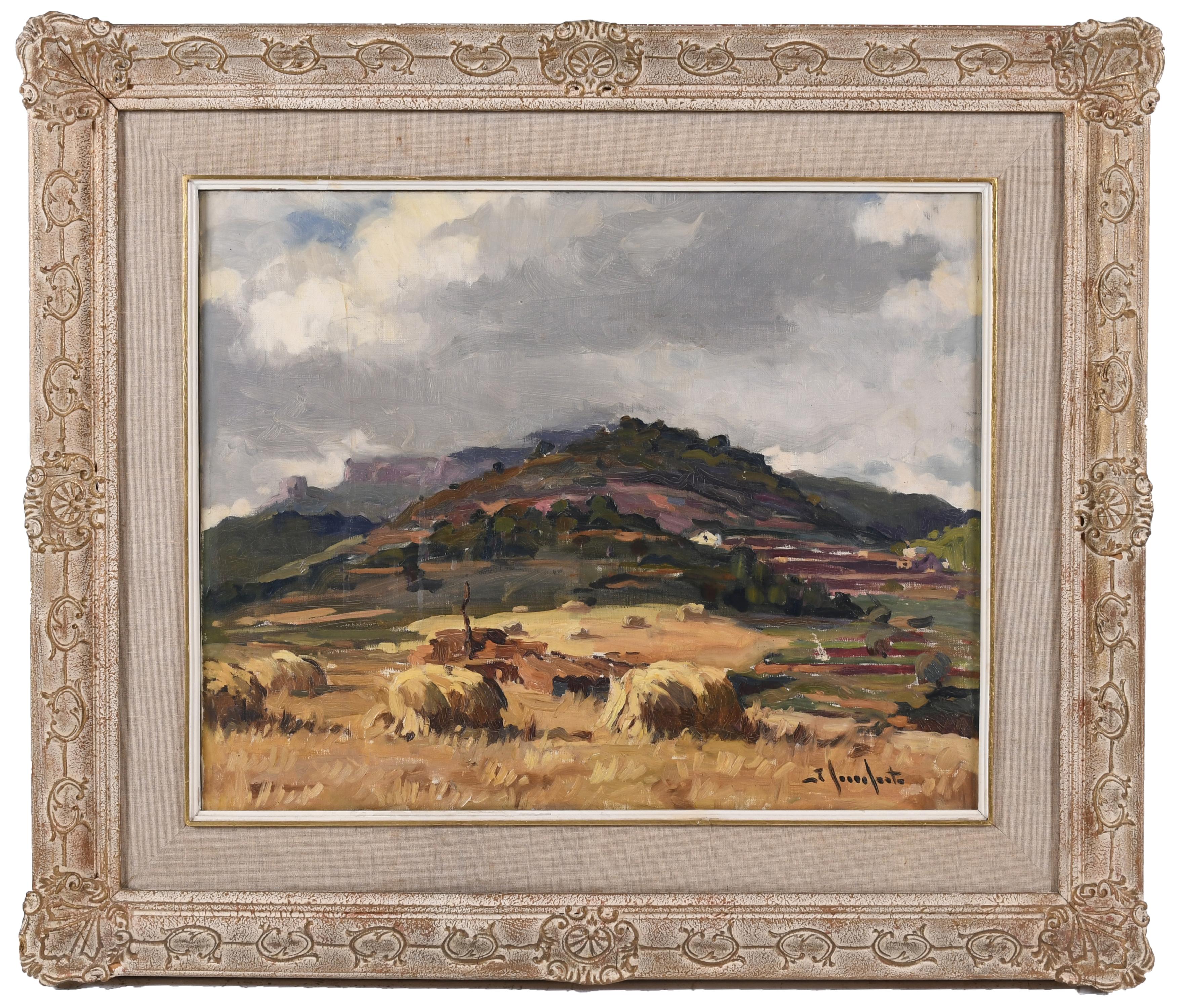 JOSEP SERRASANTA (1916-1998). "CAMPO SEGADO". 