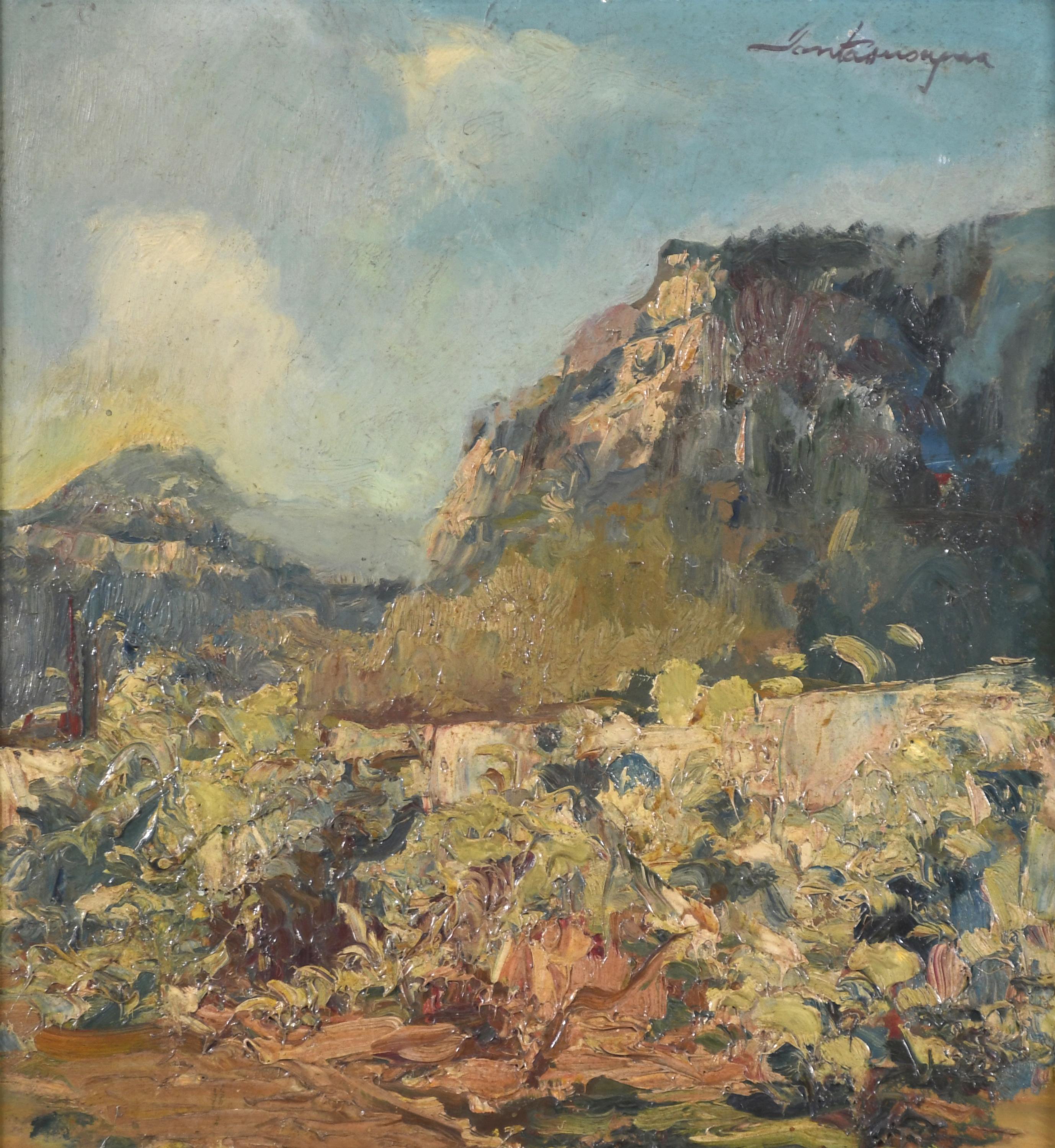 ERNEST SANTASUSAGNA (1900-1964). "PAISAJE".