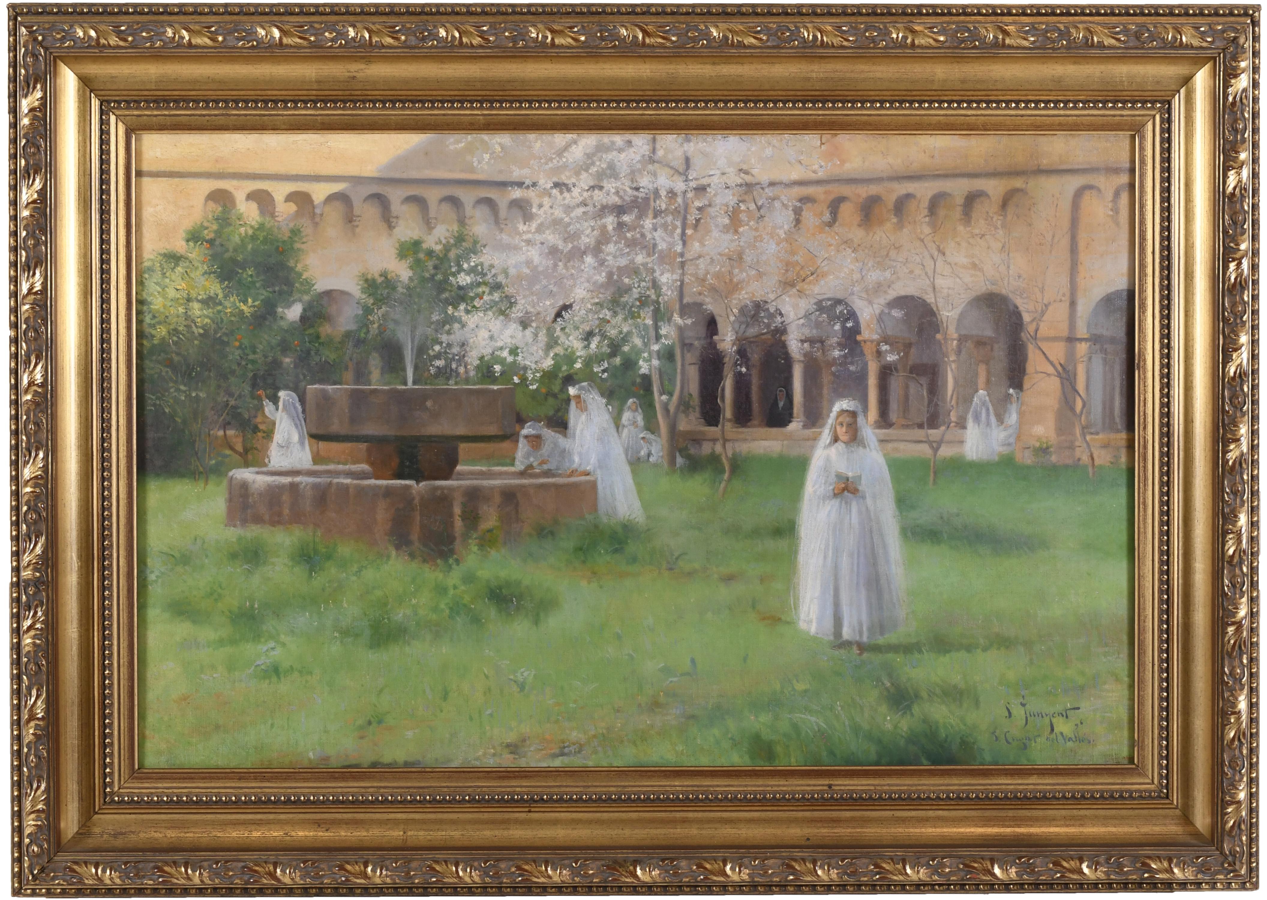 SEBASTIÀ JUNYENT SANS (1865-1908).  "CLAUSTRO DE SANT CUGAT