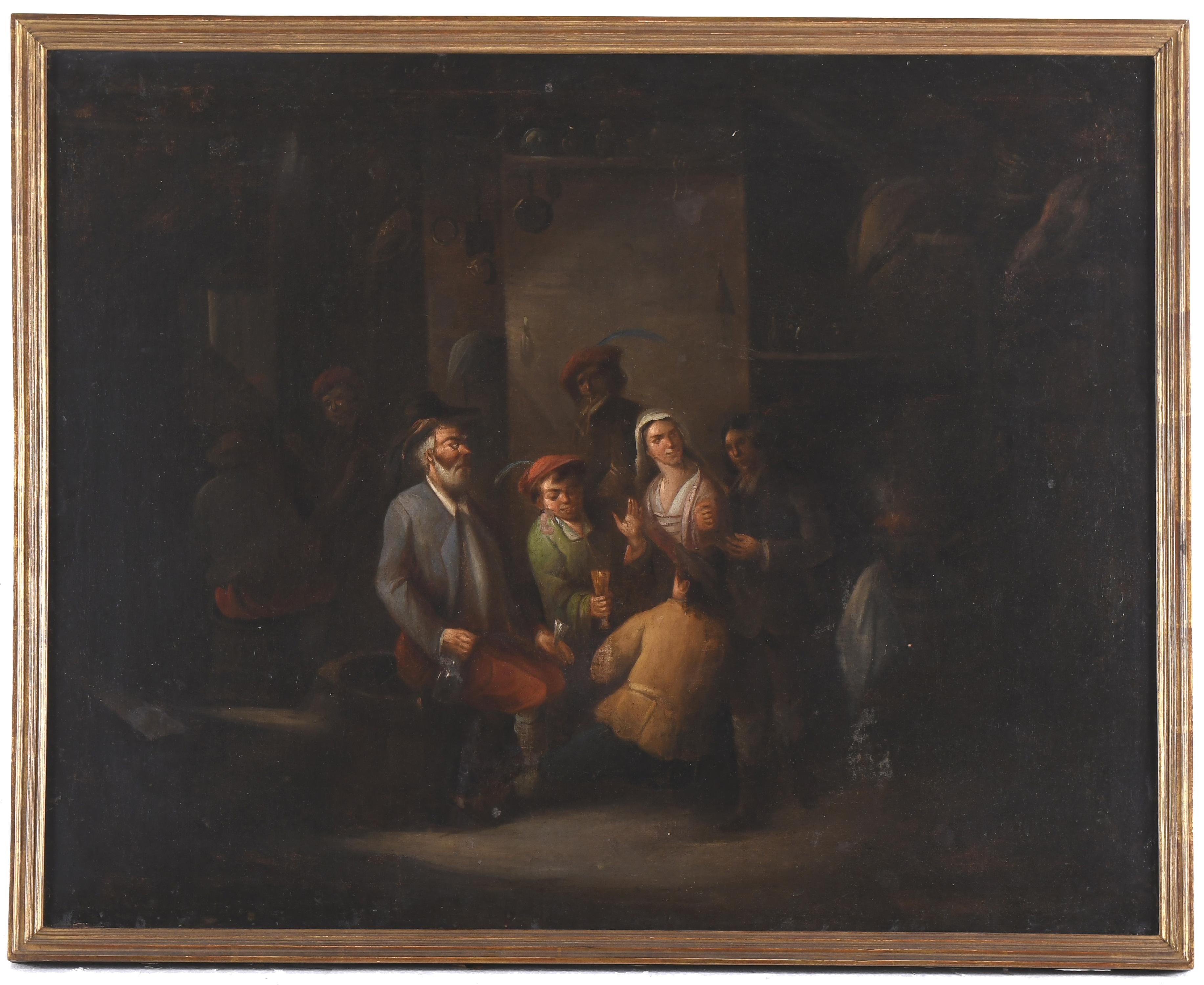 ESCUELA HOLANDESA, SIGLO XIX. "ESCENA COSTUMBRISTA".