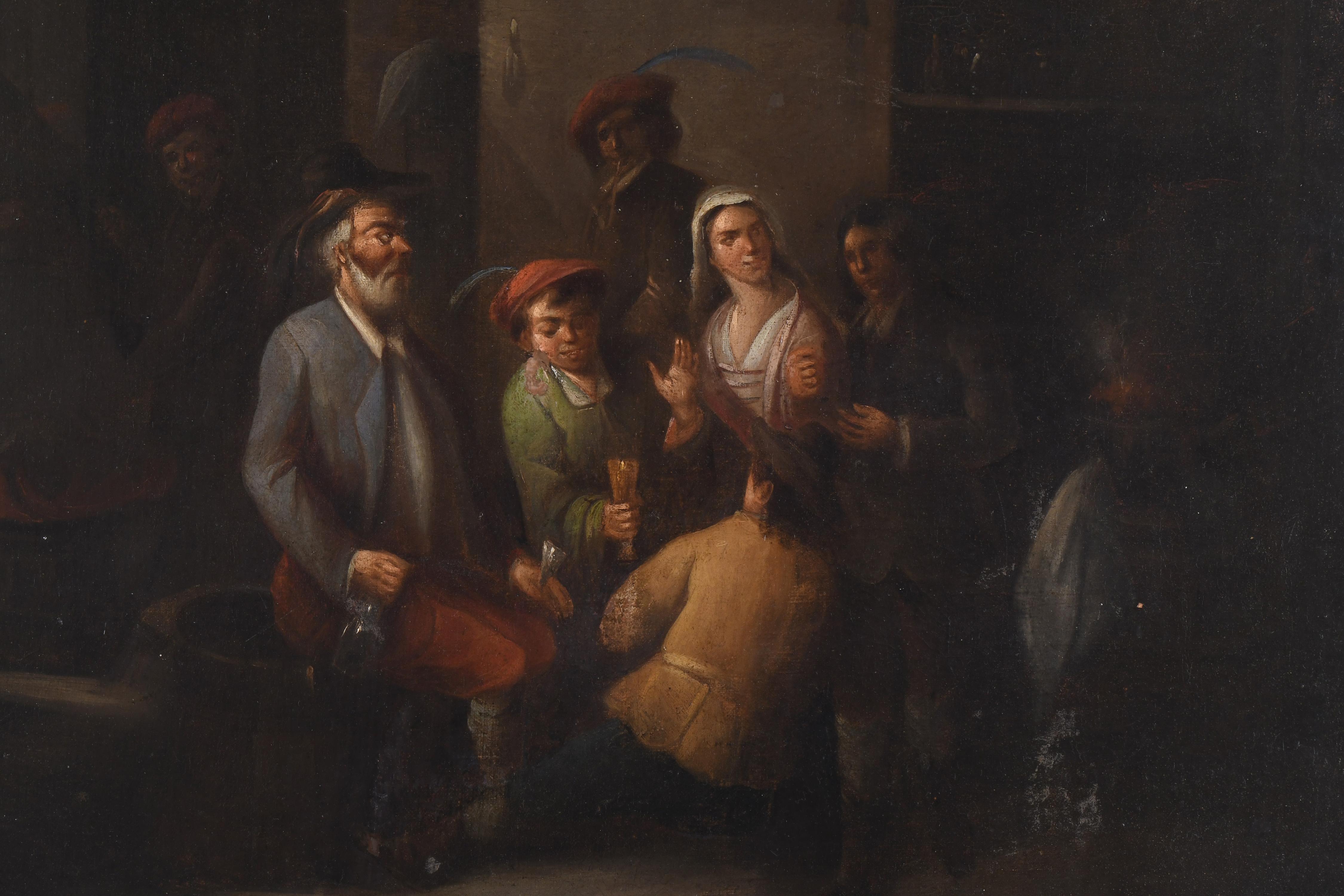 ESCUELA HOLANDESA, SIGLO XIX. "ESCENA COSTUMBRISTA".