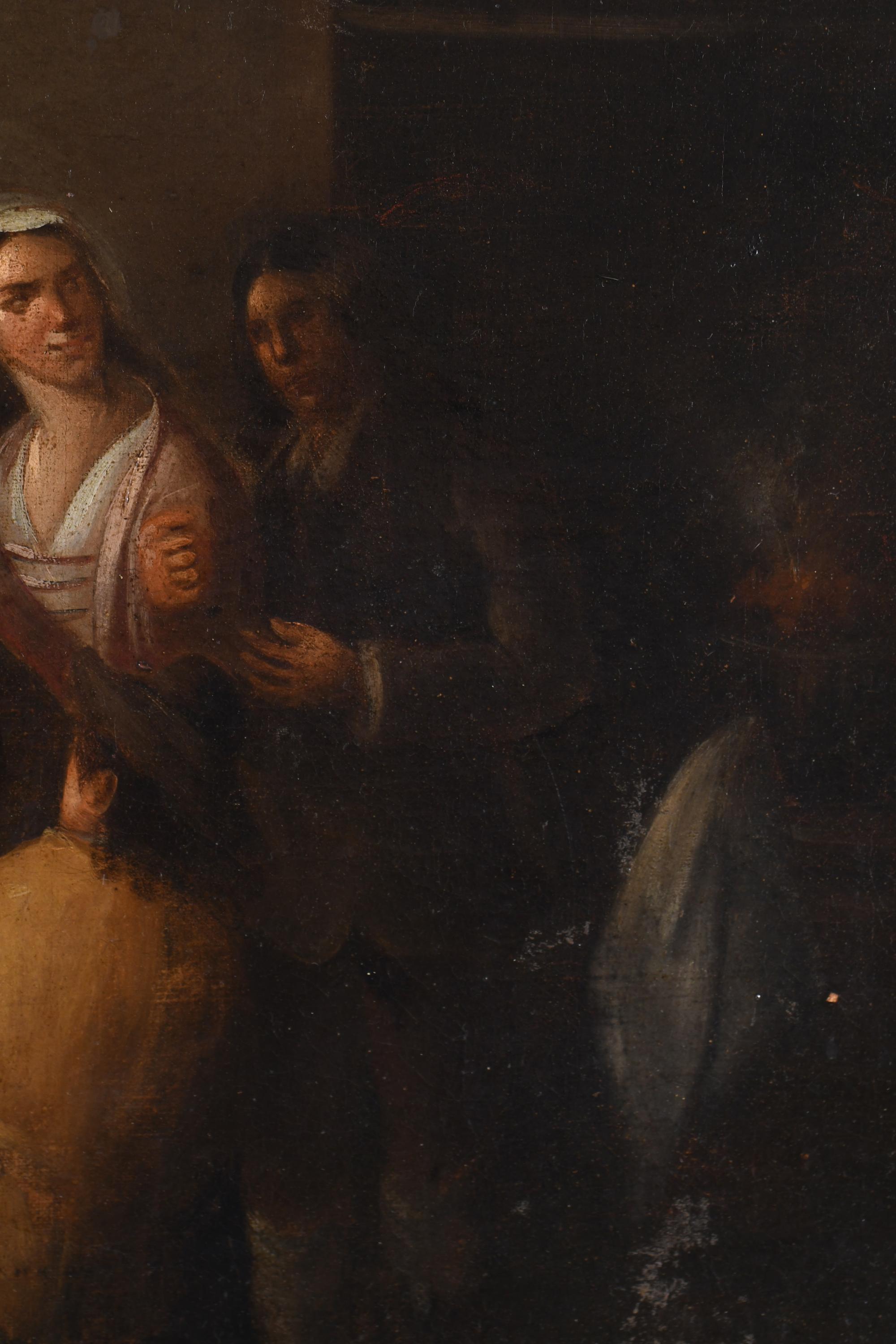 ESCUELA HOLANDESA, SIGLO XIX. "ESCENA COSTUMBRISTA".