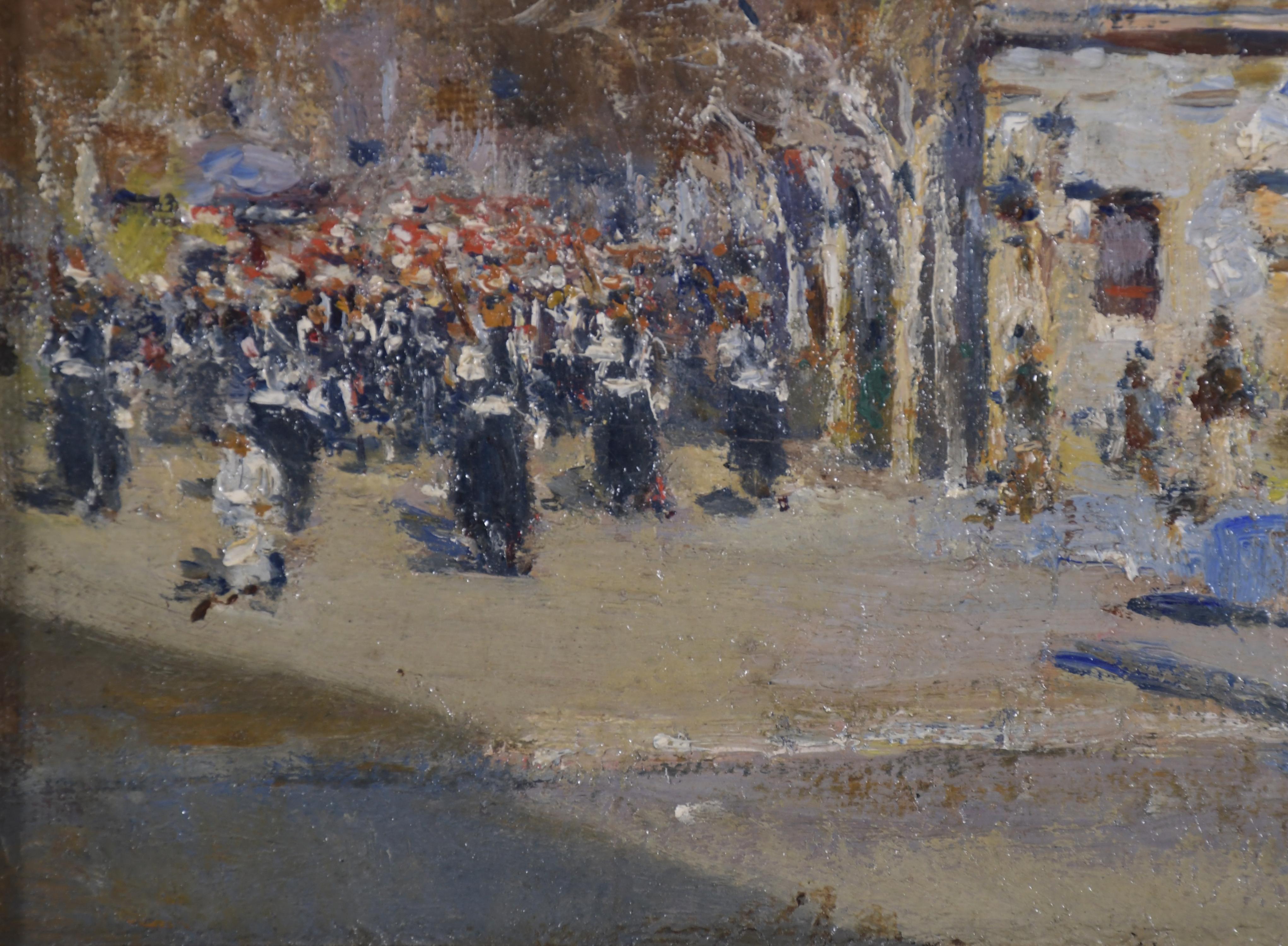 JOAN ROIG Y SOLER (1852-1909). "DESFILE".