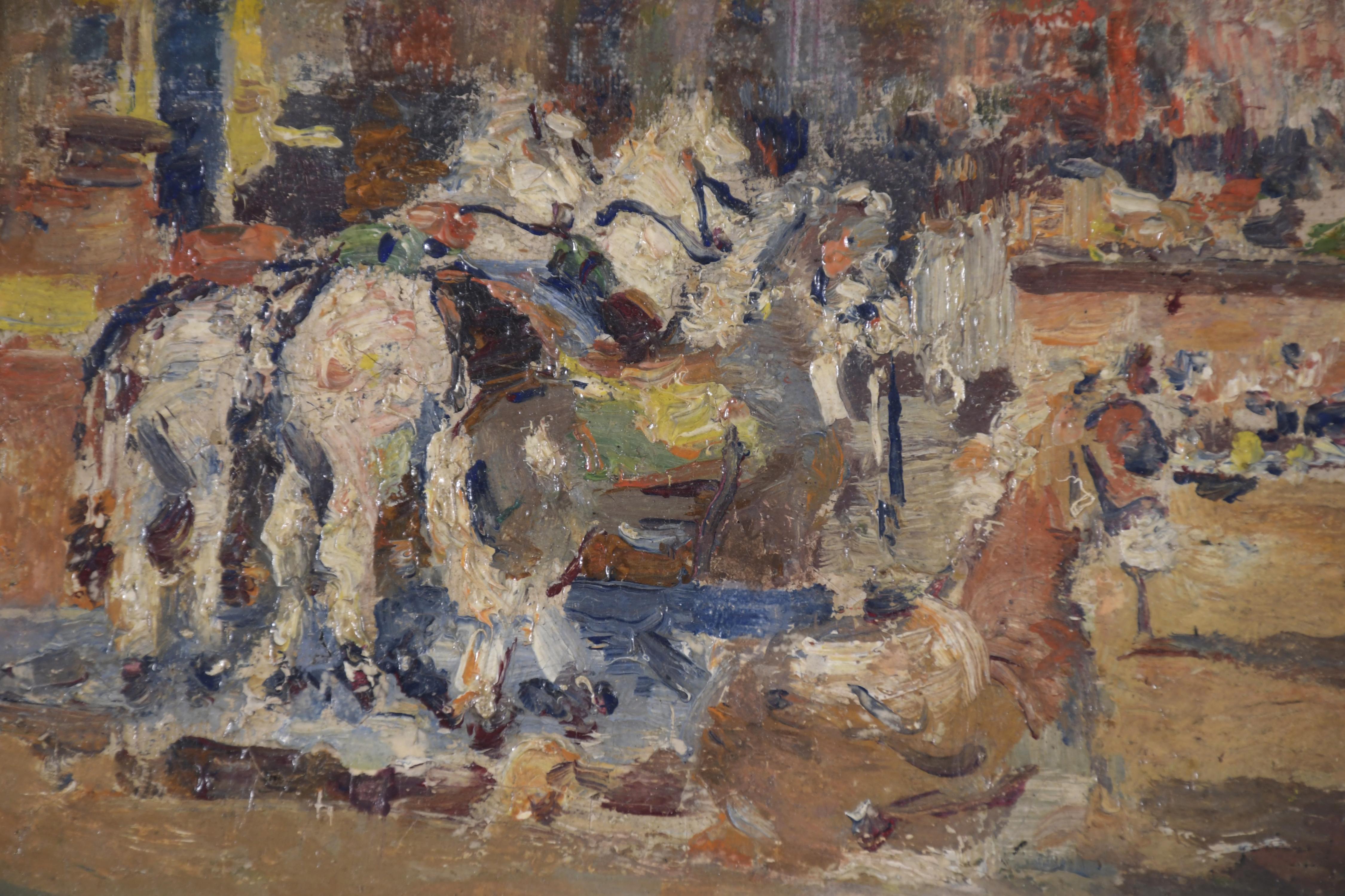 JOAN ROIG Y SOLER (1852-1909). "CABALLOS DE CARTÓN".