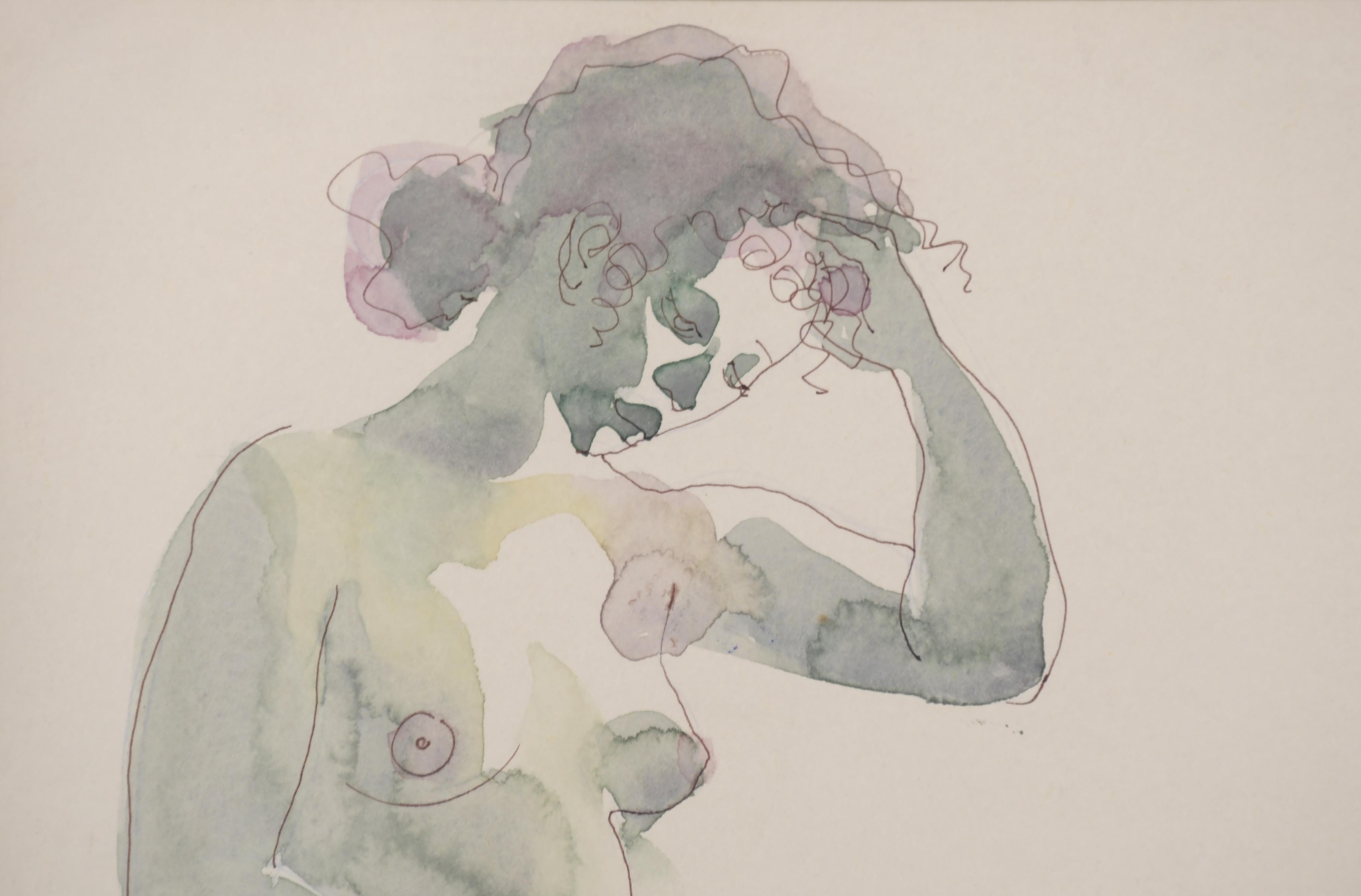 EMILIA CASTAÑEDA (1943) PAREJA DE DESNUDOS FEMENINOS, 1982.