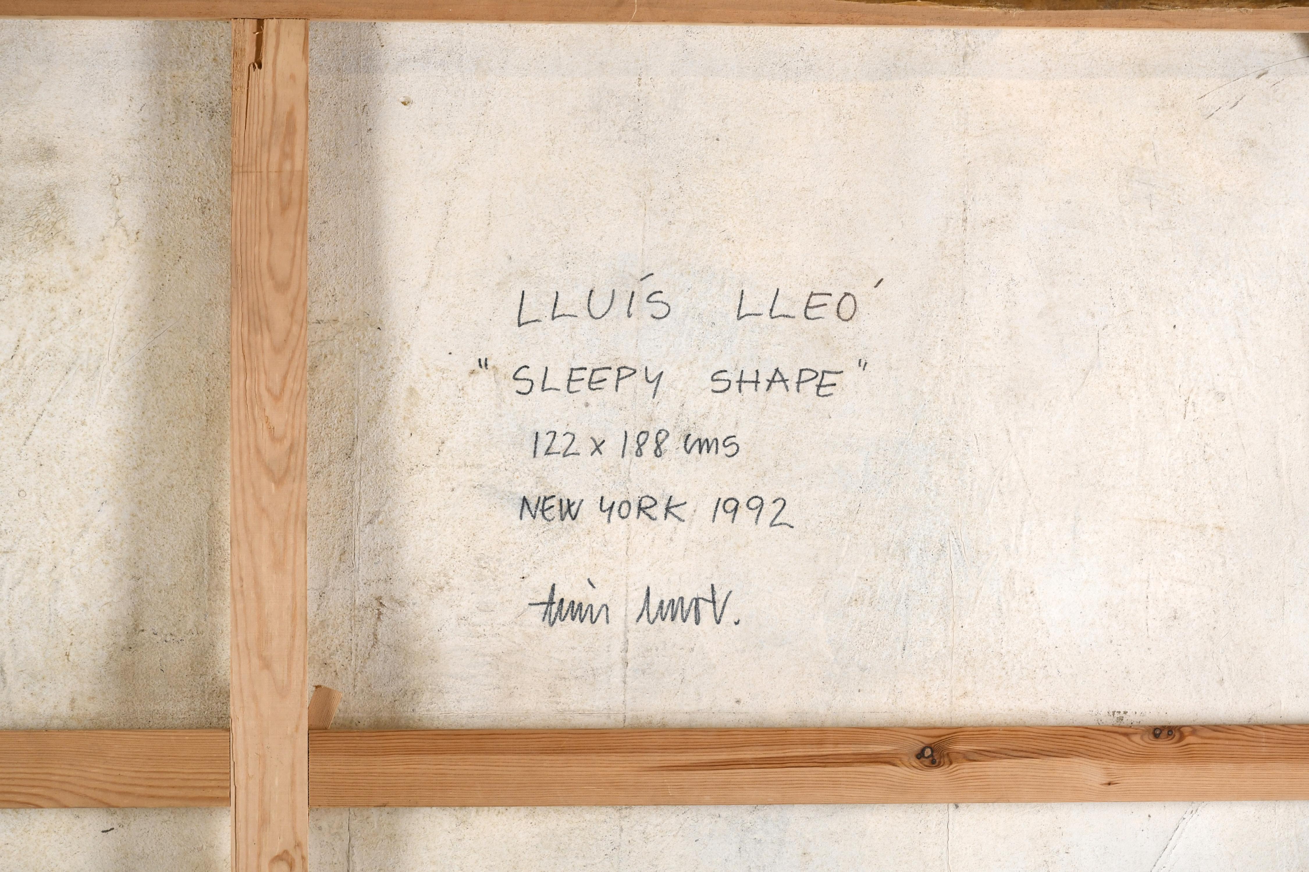 LLUÍS LLEO (1961).  "SLEEPY SHAPE", New York ,1992.
