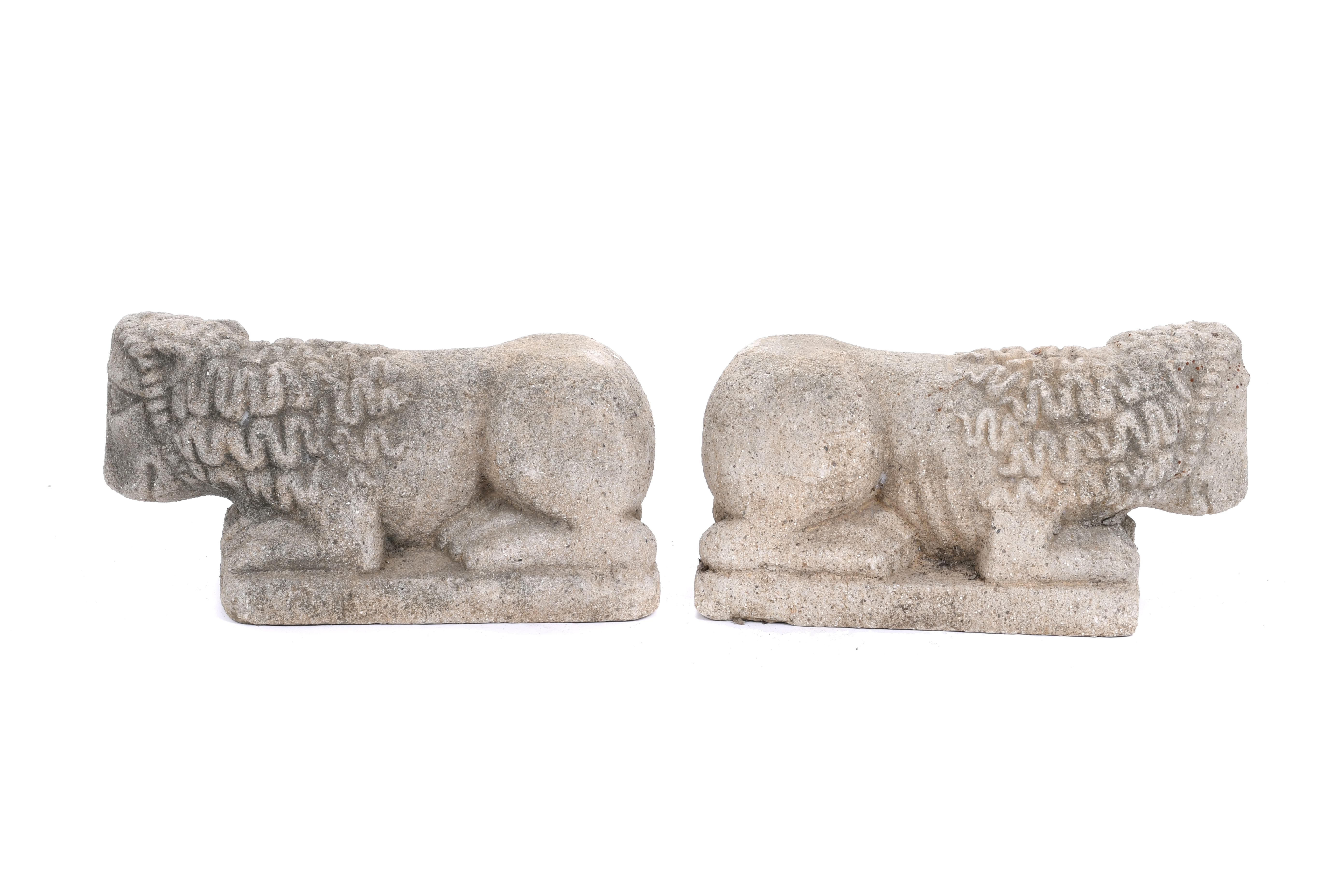 PAREJA DE LEONES. SIGLO XX. 