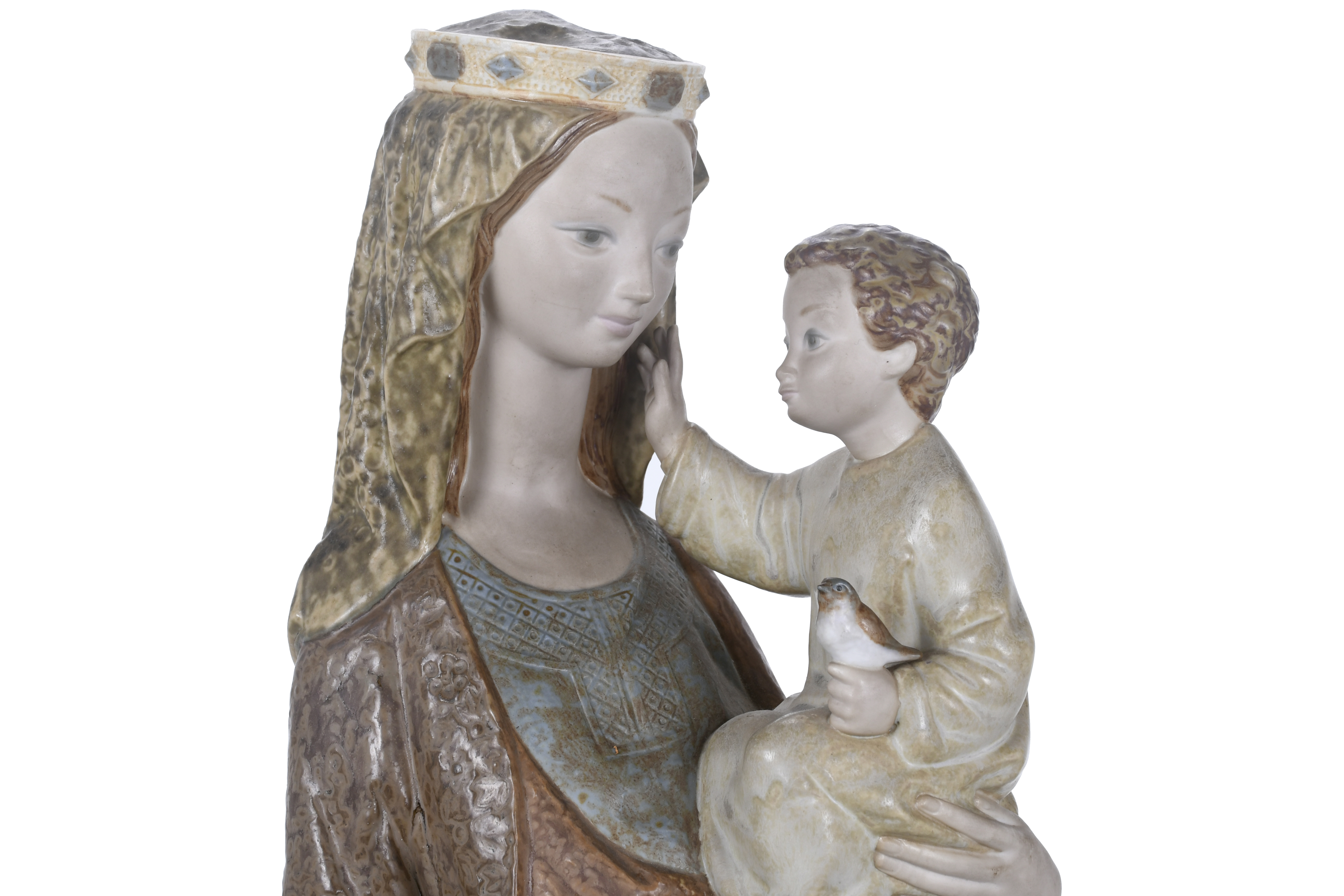 LLADRÓ.  "MADONNA CON NIÑO", SIGLO XX. 