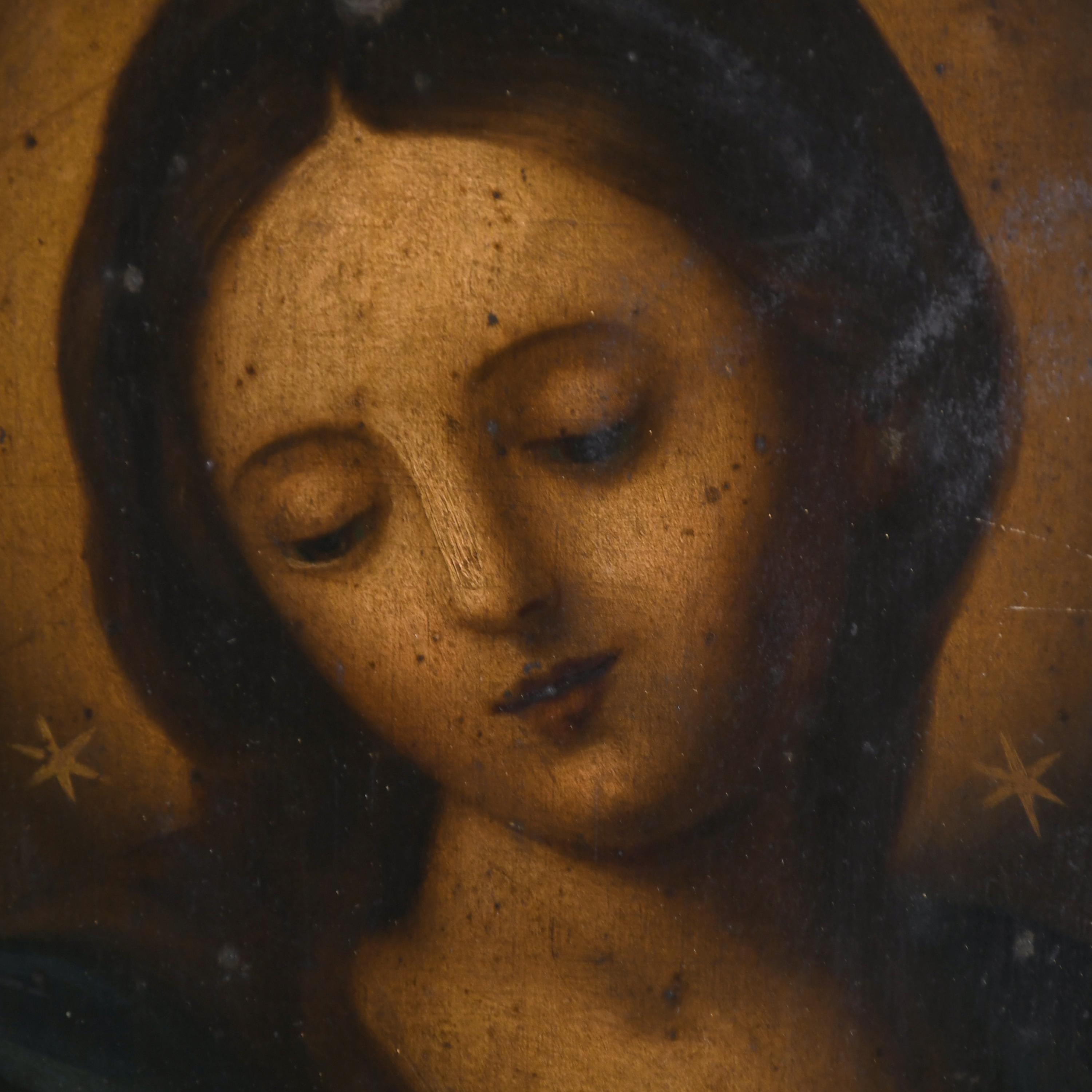 ESCUELA ESPAÑOLA, SIGLO XVIII. "VIRGEN".